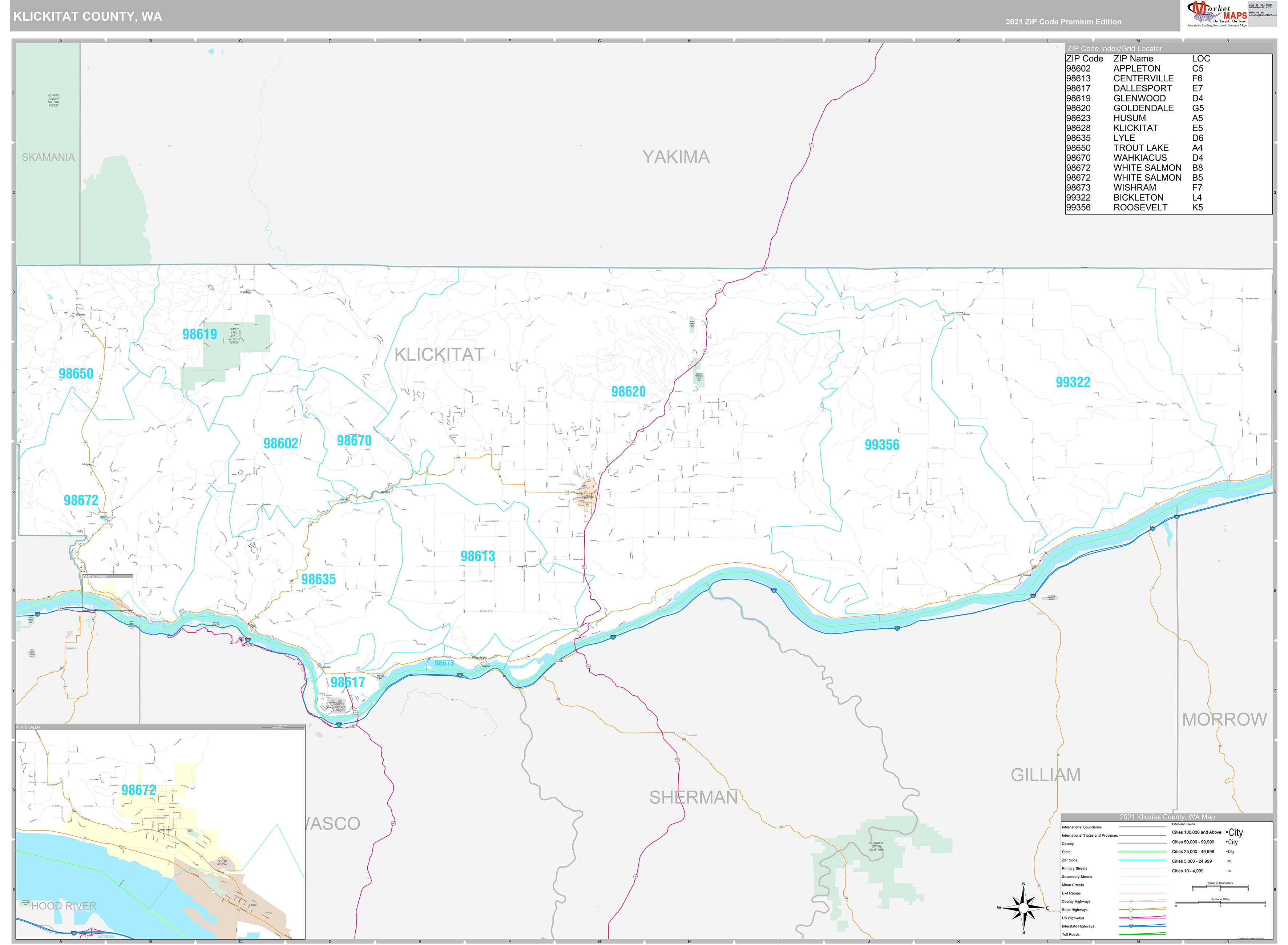 Klickitat County District Map