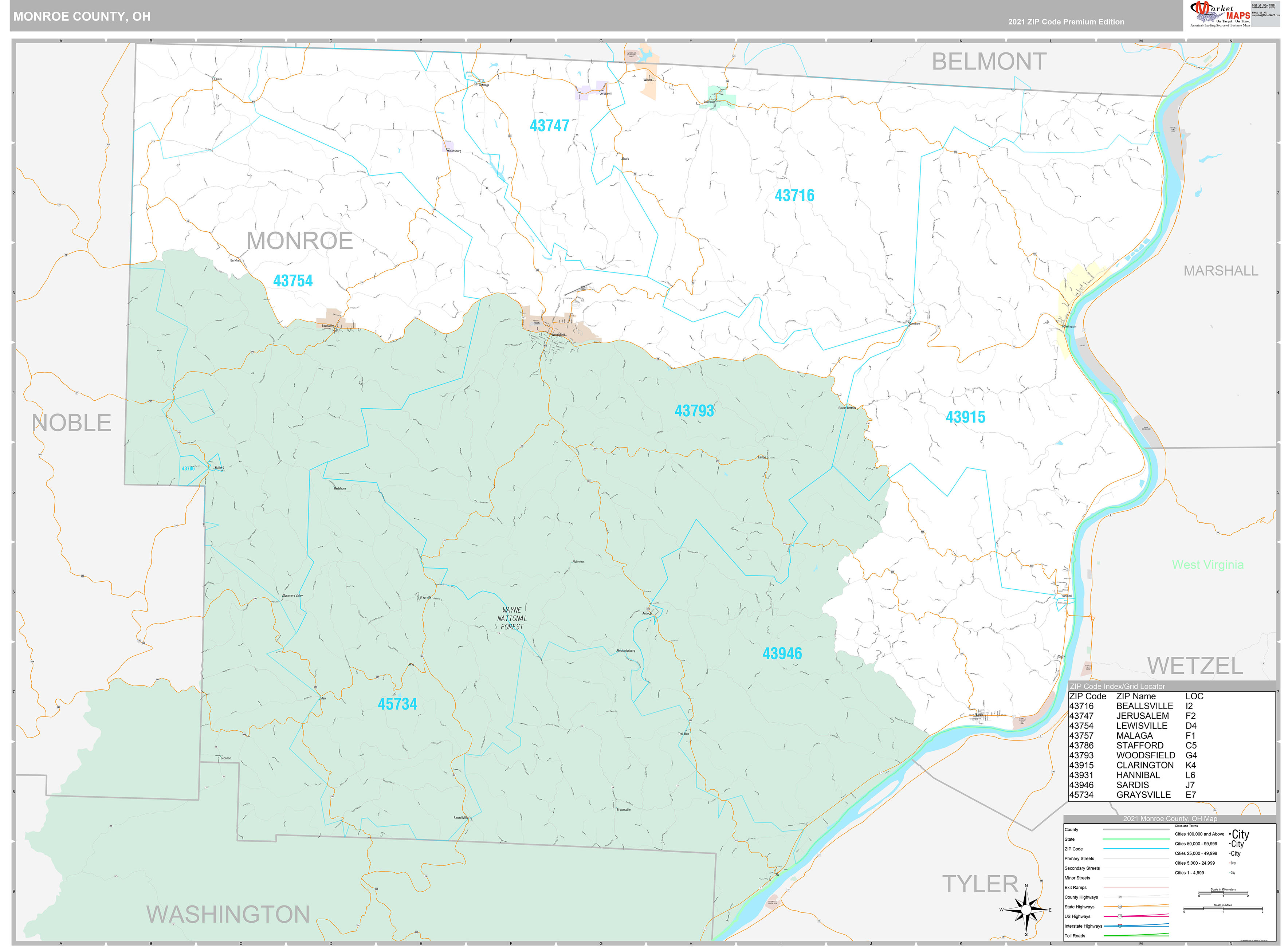 Fly Ohio Map Monroe County Ohio Map _ Monroe County topographic map, elevation ...