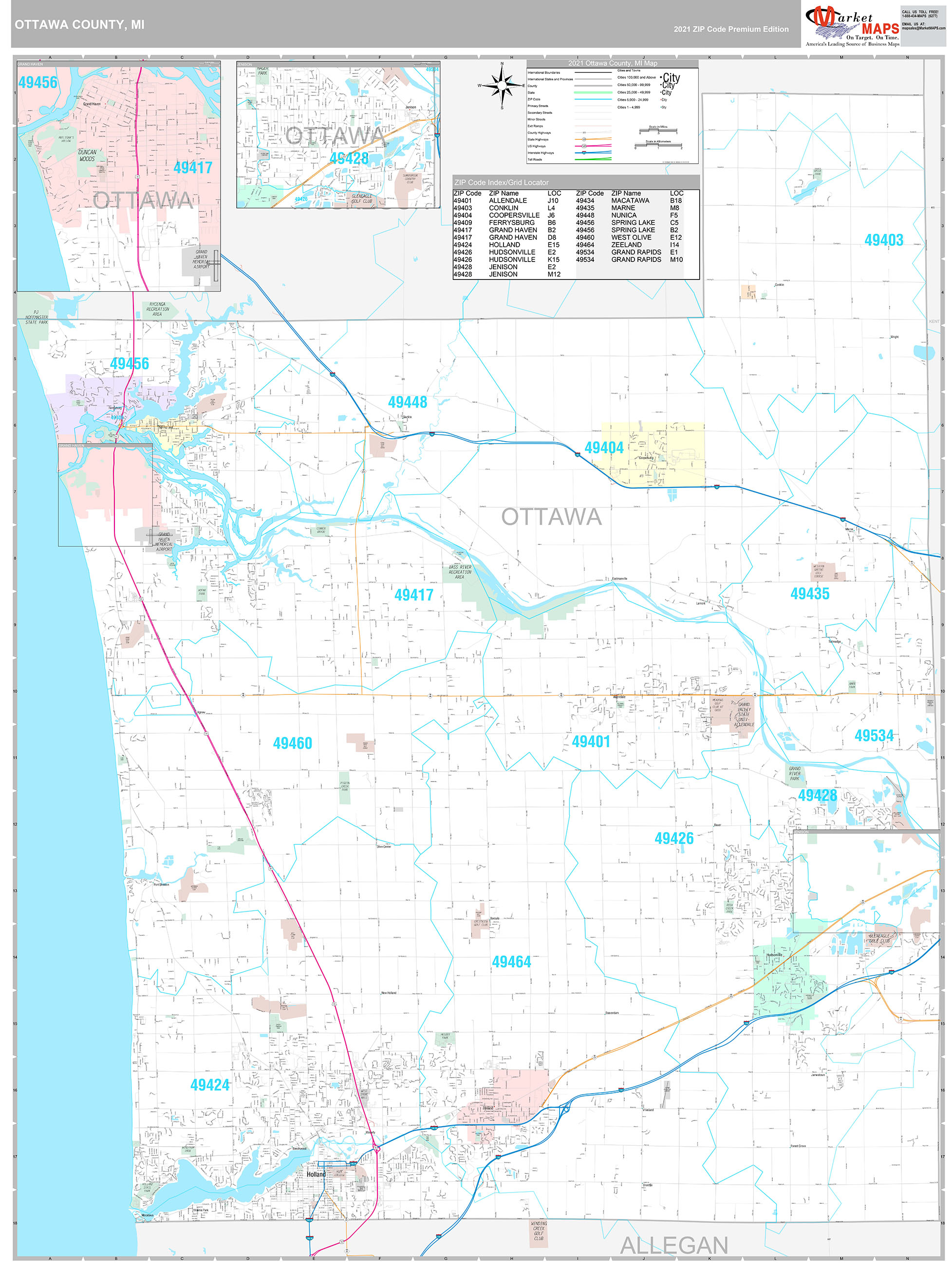 Ottawa County Map