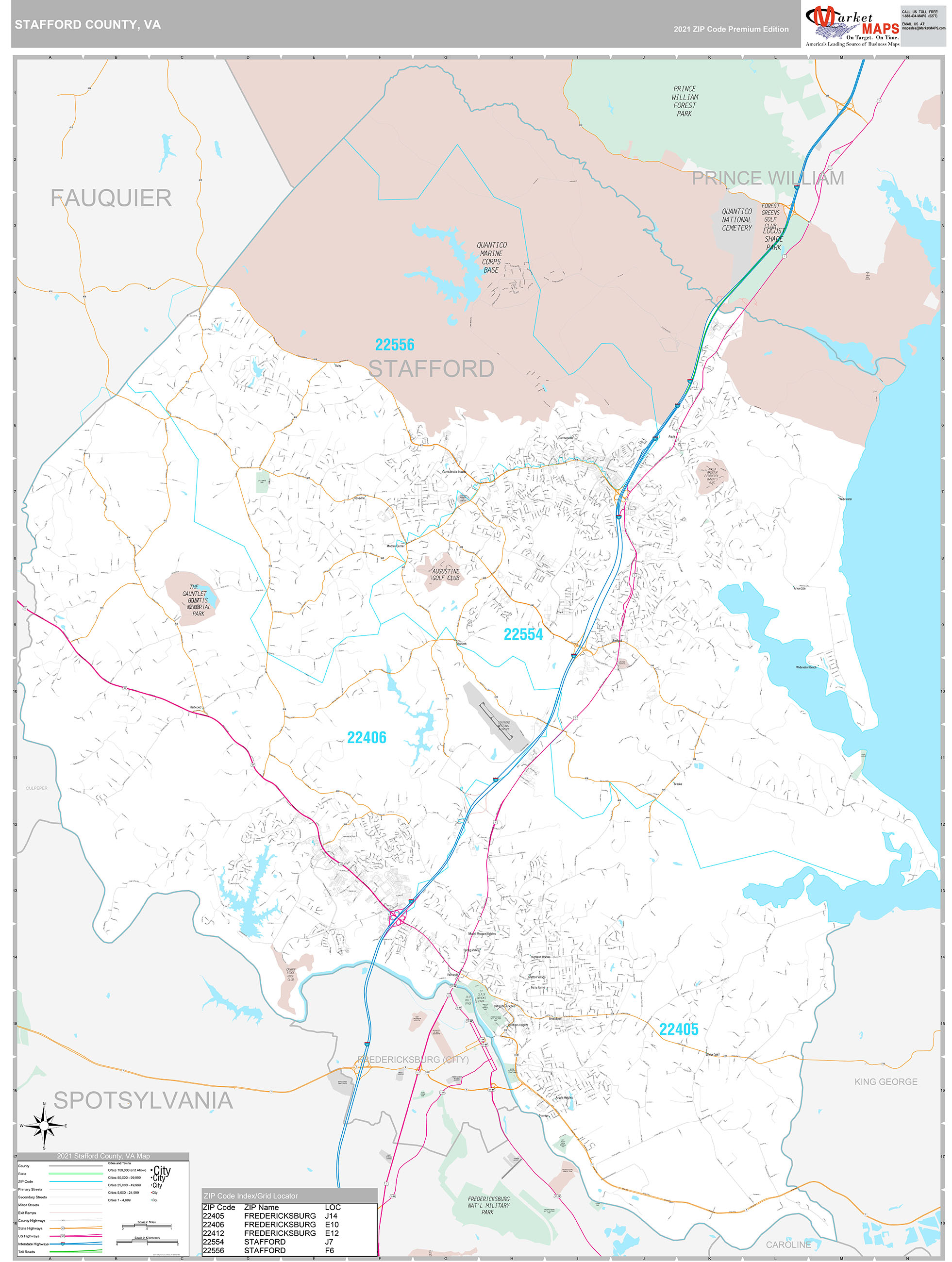 Stafford County Map