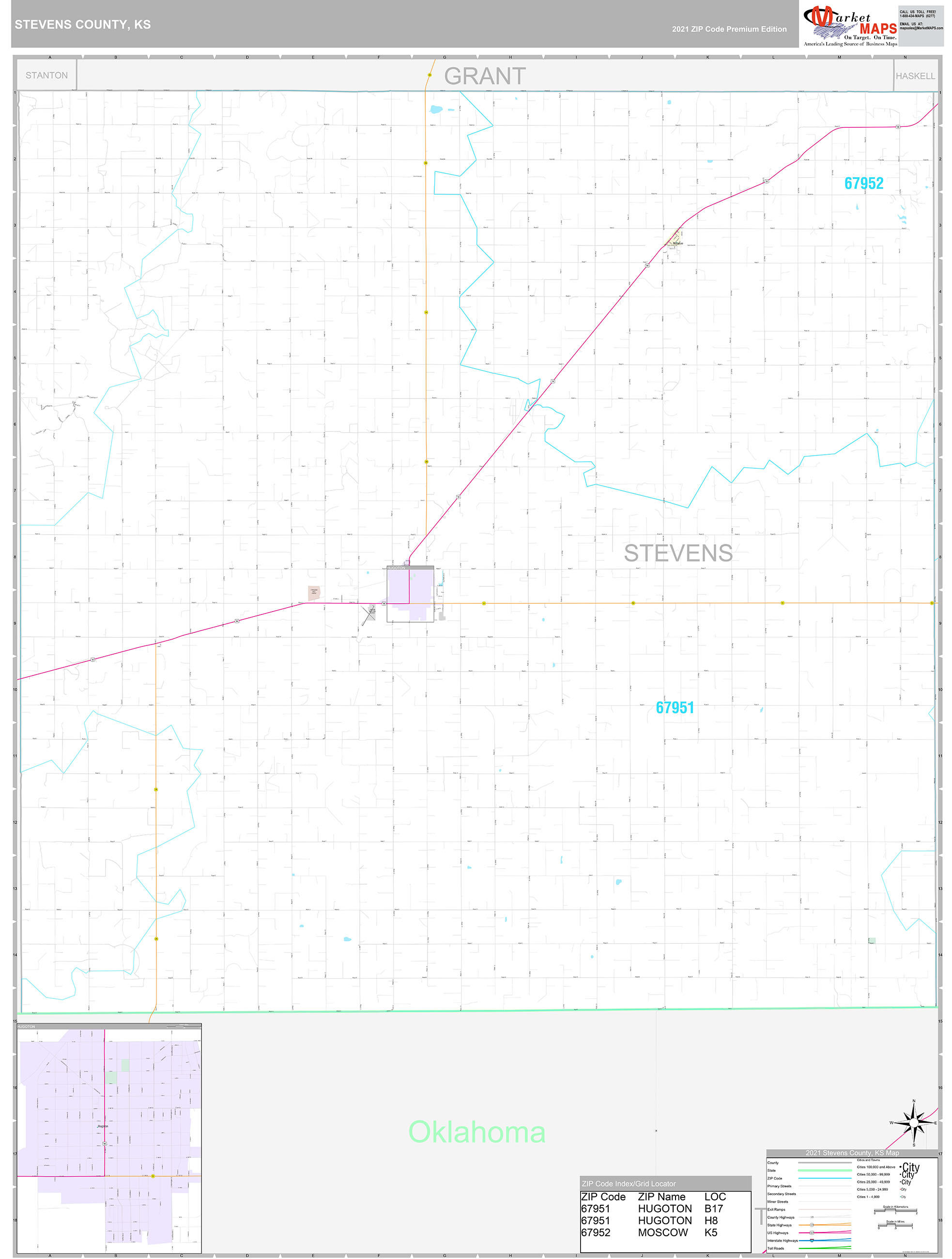 Stevens County Map With Cities