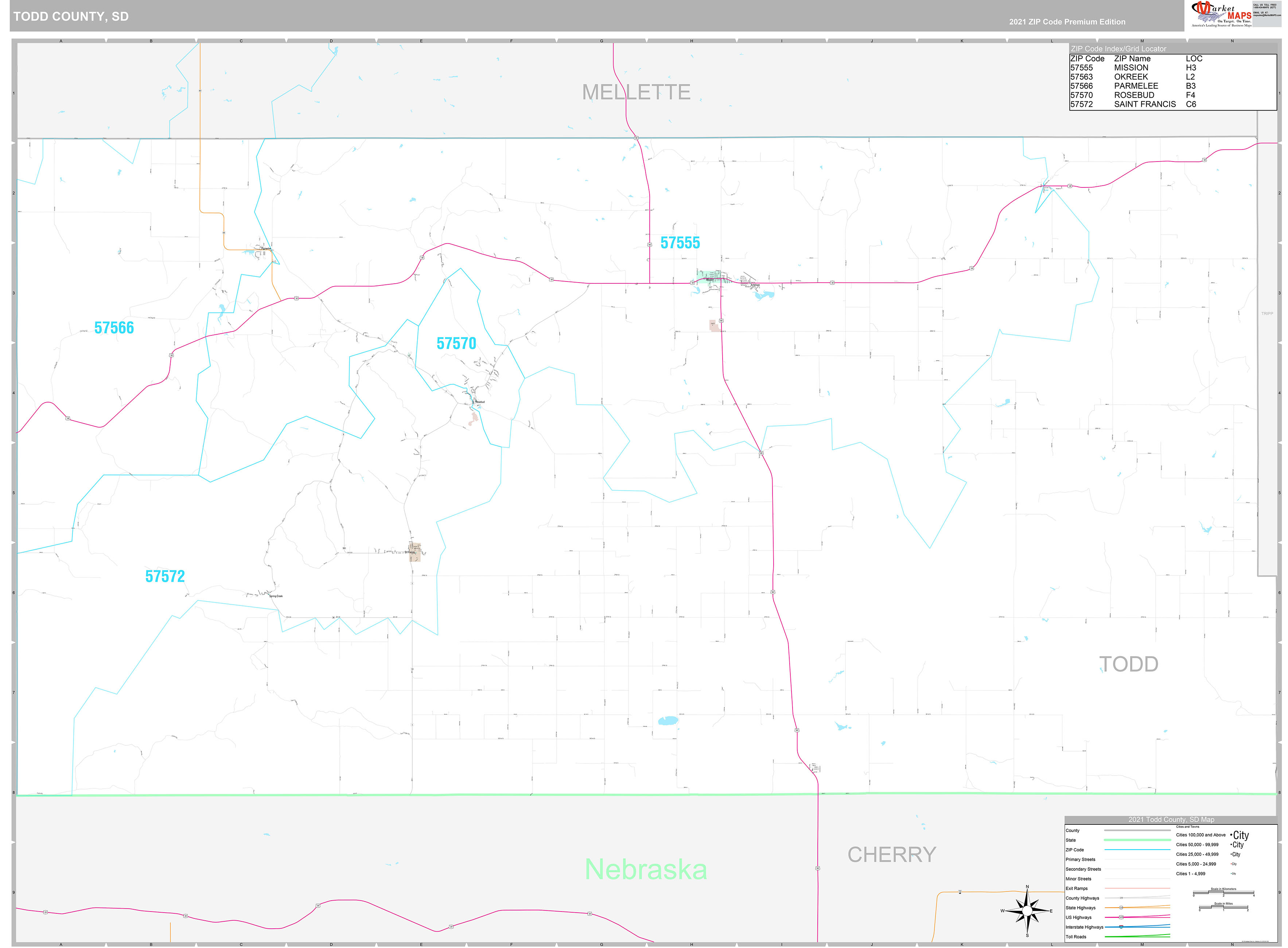 Todd County SD Wall Map Premium Style By MarketMAPS MapSales todd-county-sd-wall-map-premium-style-by-marketmaps-mapsales