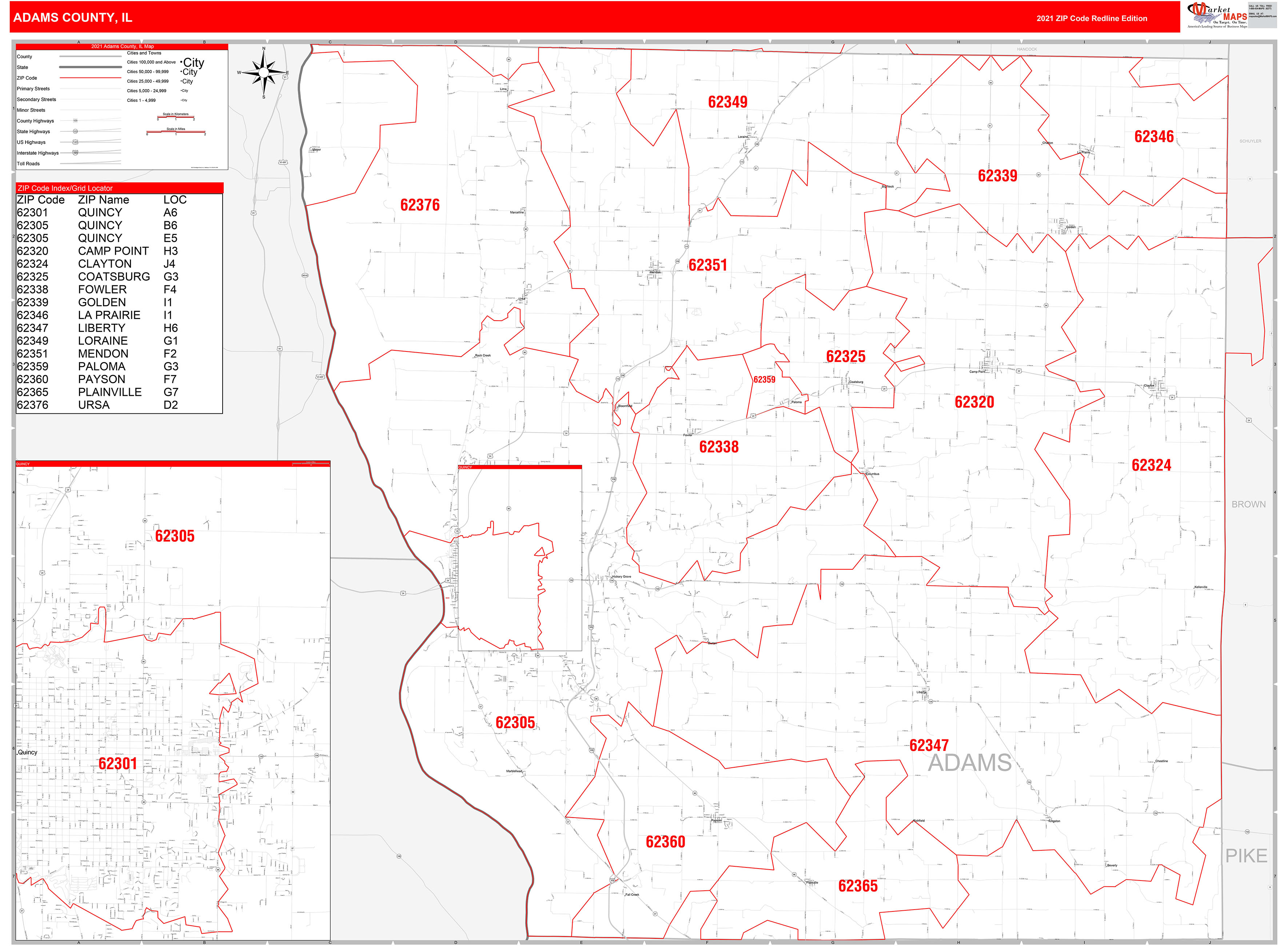 Adams County Zip Code Map Map of world