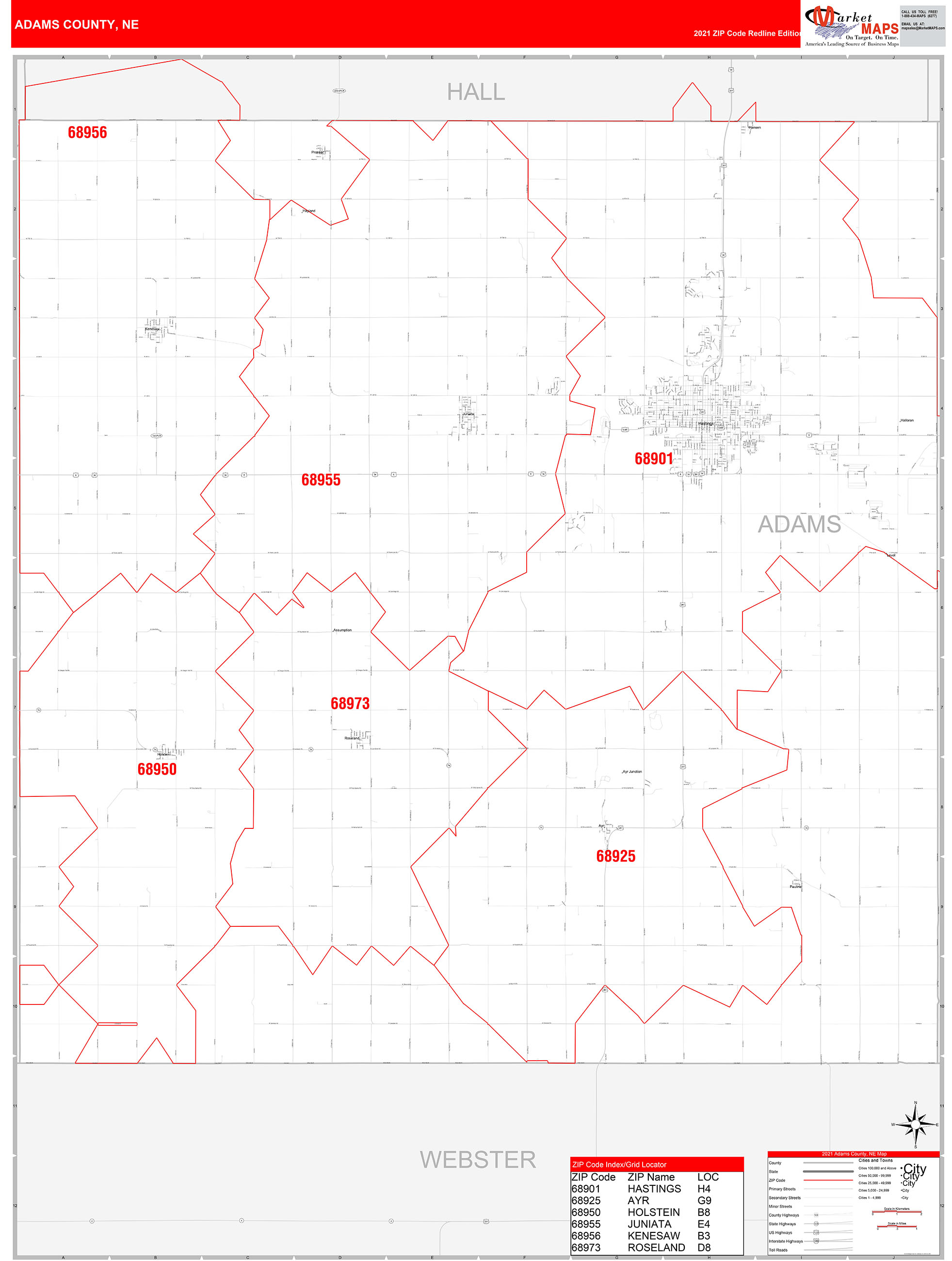 Adams County Zip Code Map Map of world