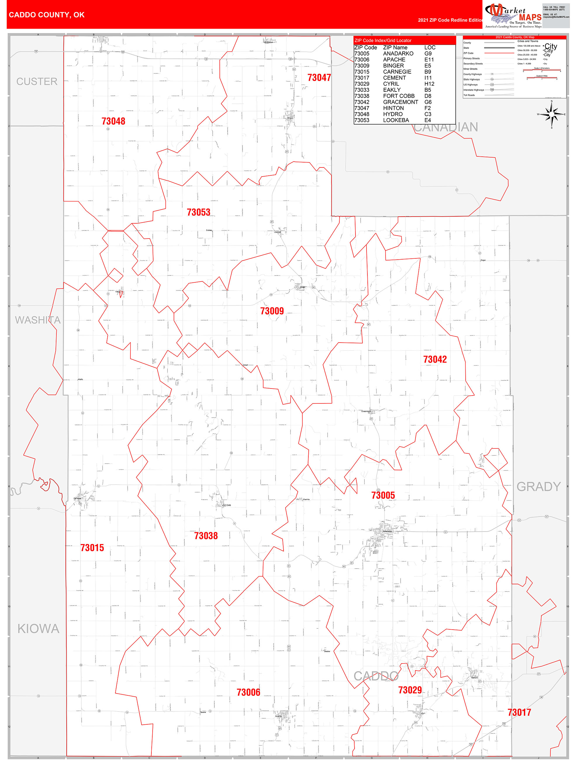 Caddo County Ok Wall Map Satellite Basic Style By Mar vrogue.co