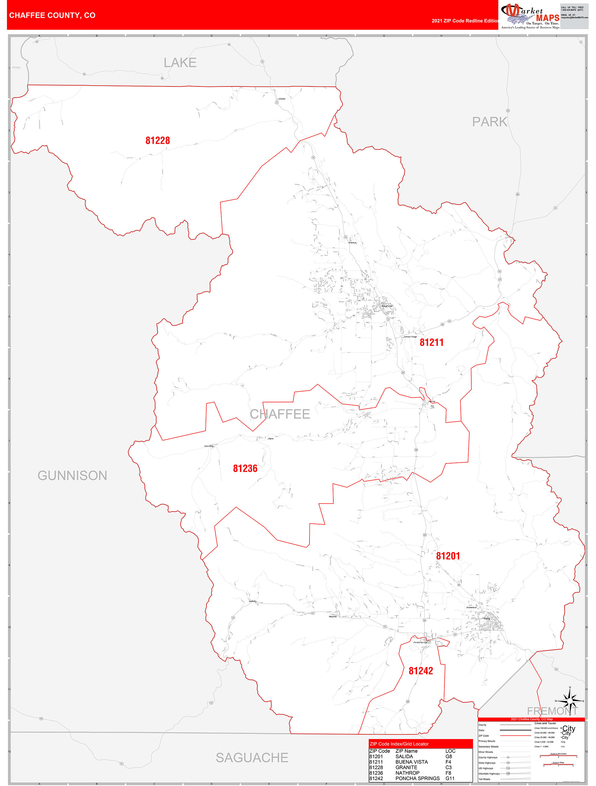 Chaffee County Co Wall Map Premium Style By Marketmap vrogue.co