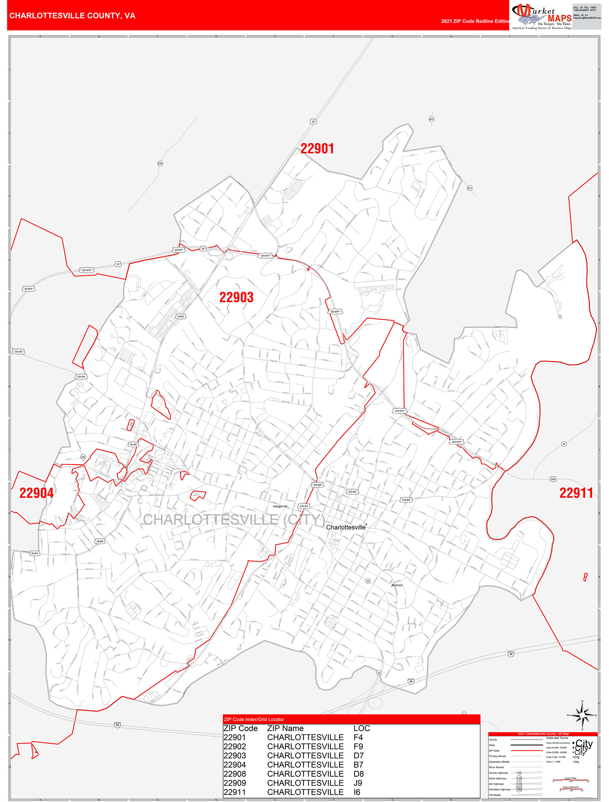 Charlottesville Va Zip Code Map United States Map
