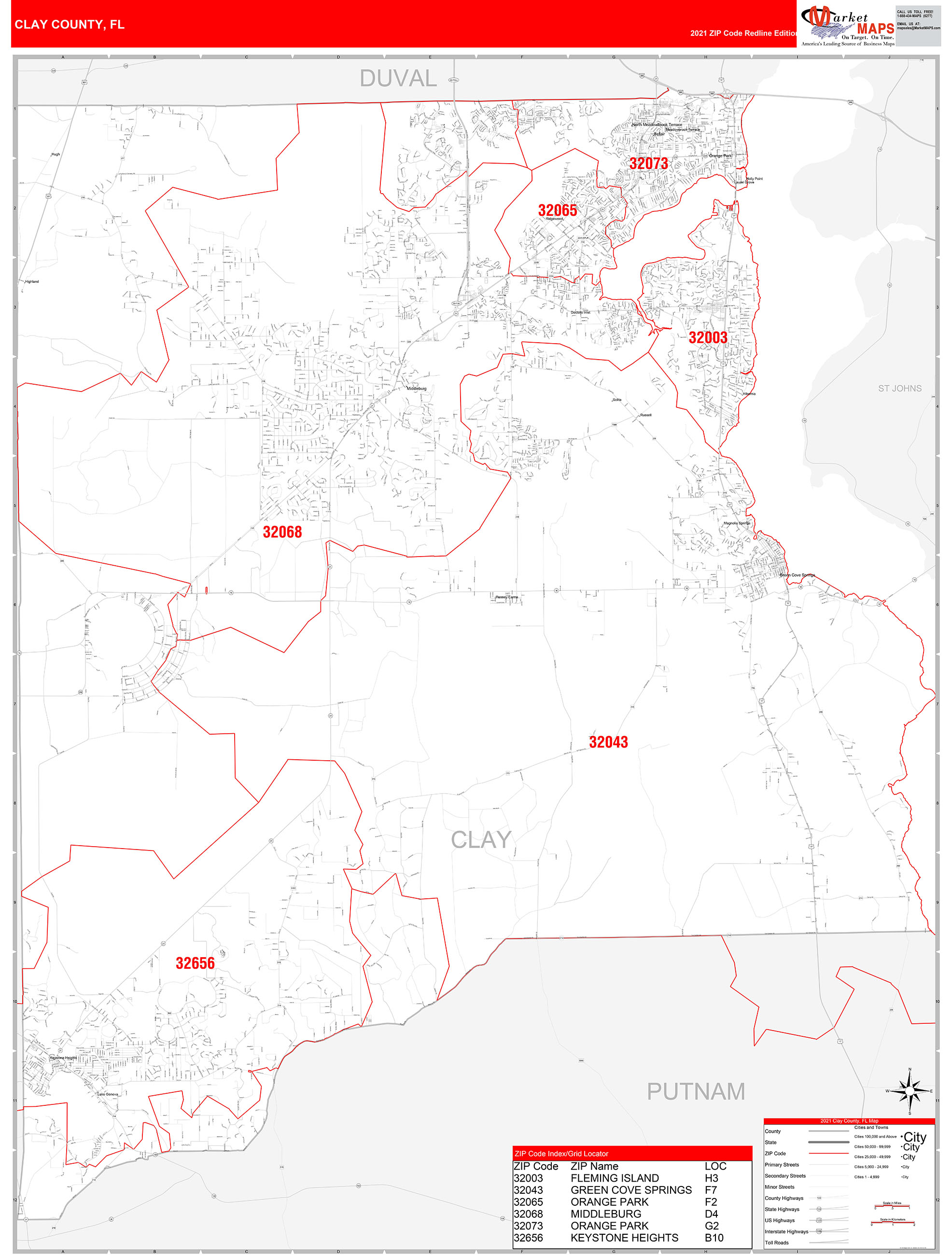 Clay County Zip Code Map United States Map