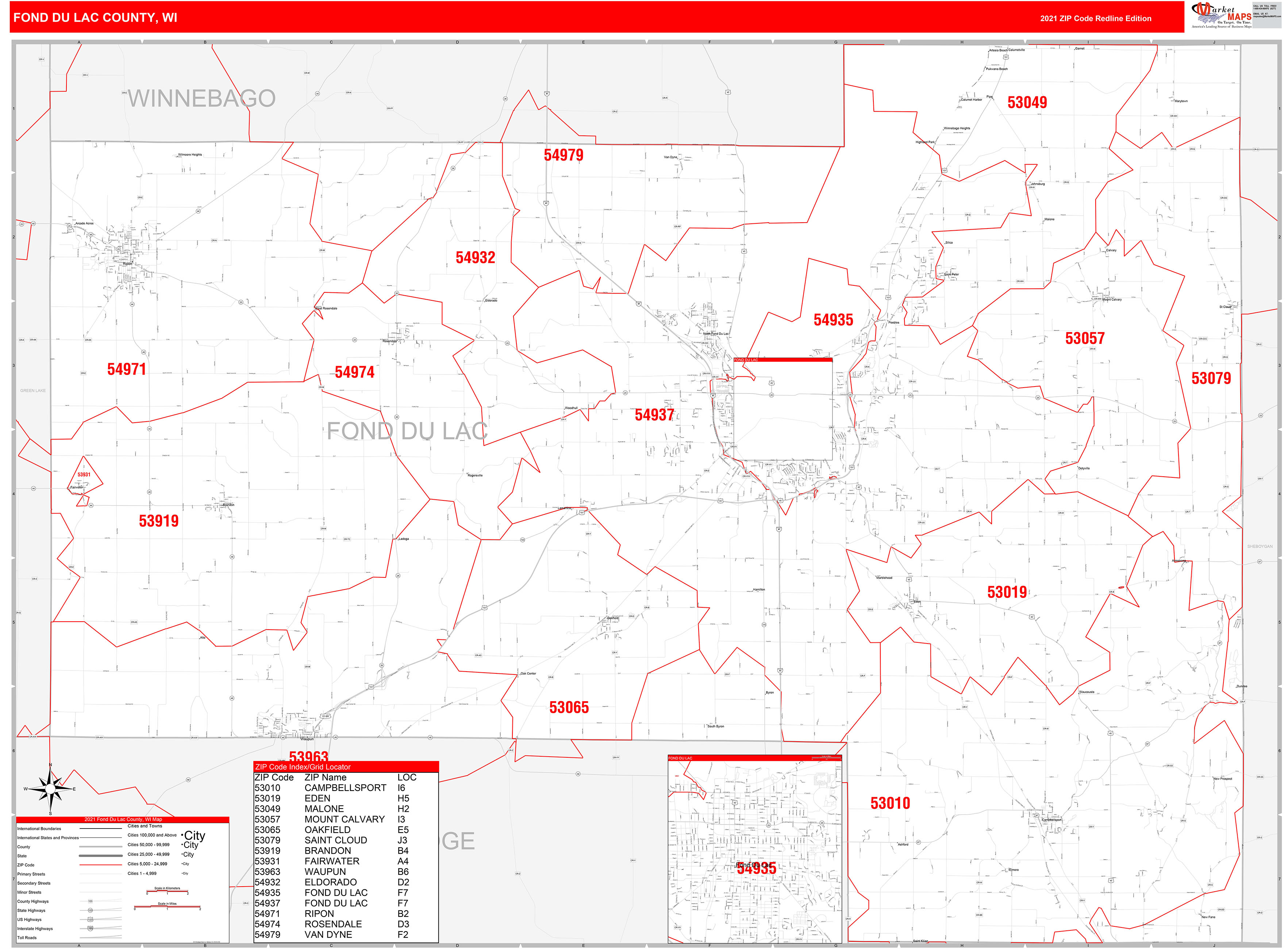 Fond Du Lac Wi Zip Code Map Map
