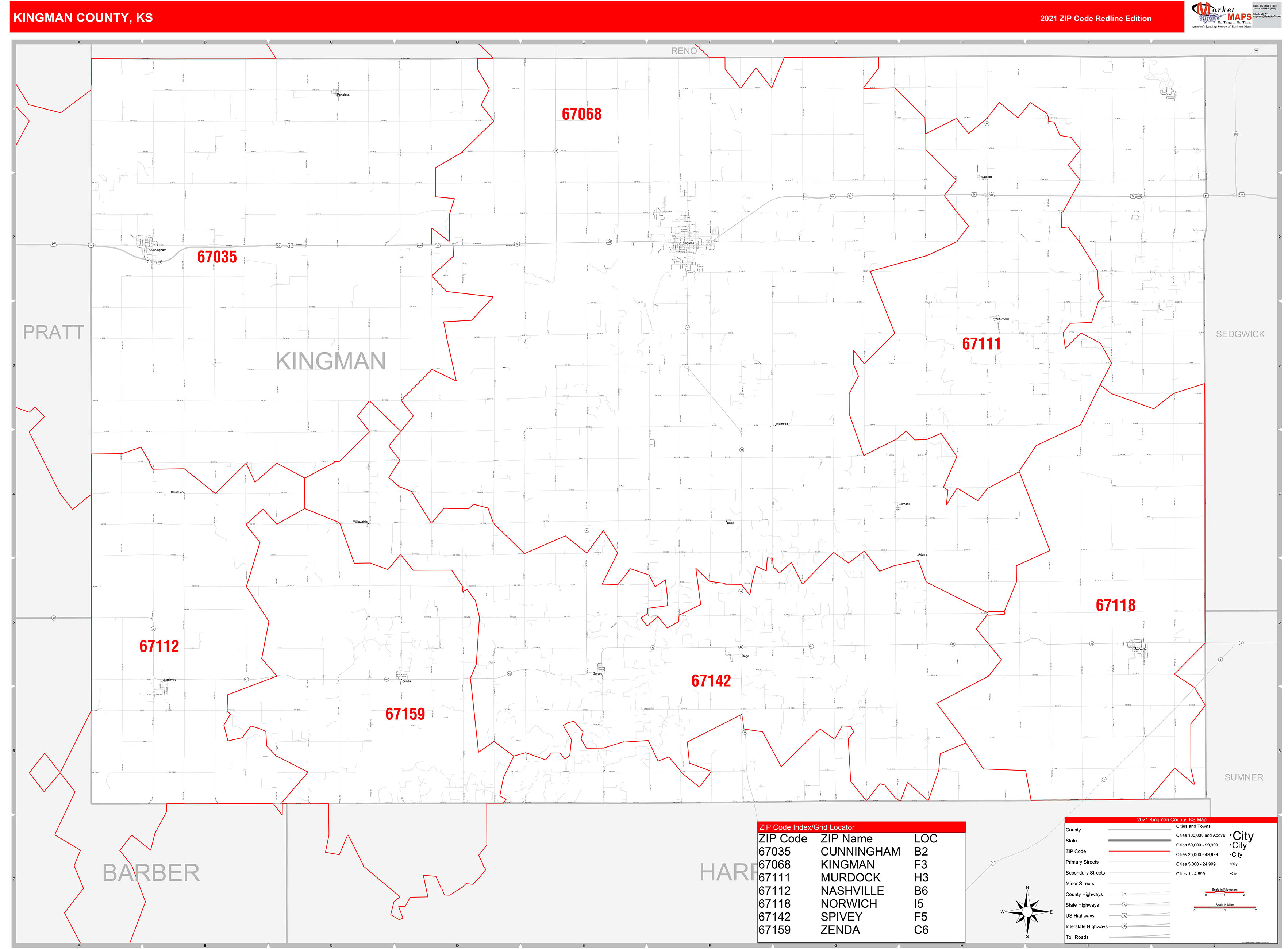 Kingman AZ Zip Code Map