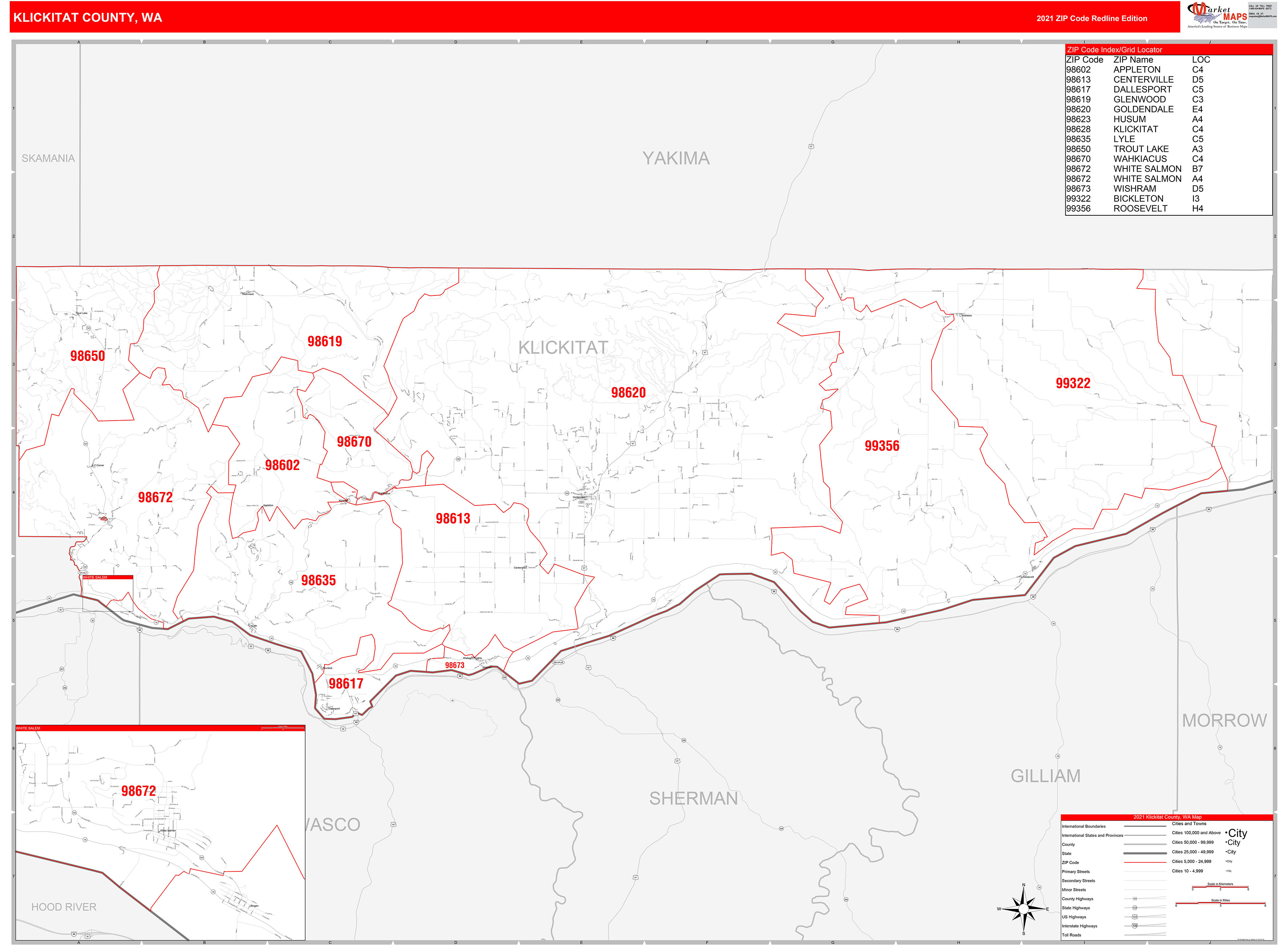 Klickitat County District Map
