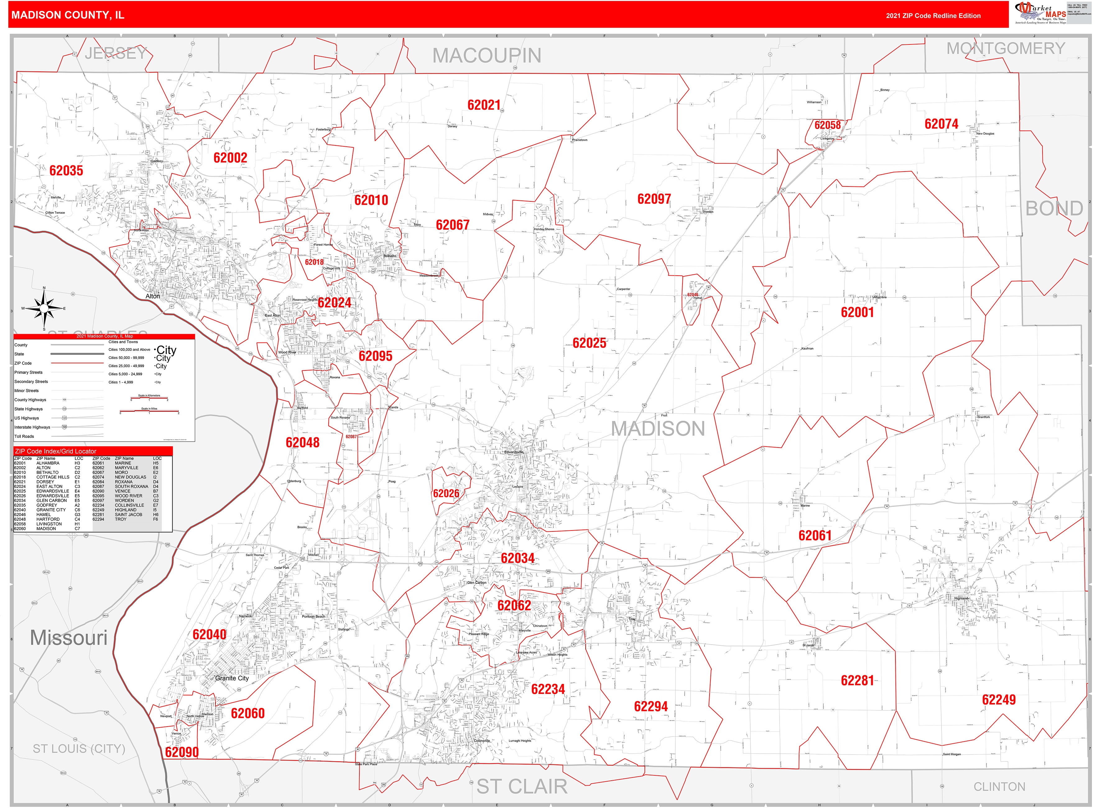 Madison County Zip Code Map United States Map vrogue.co