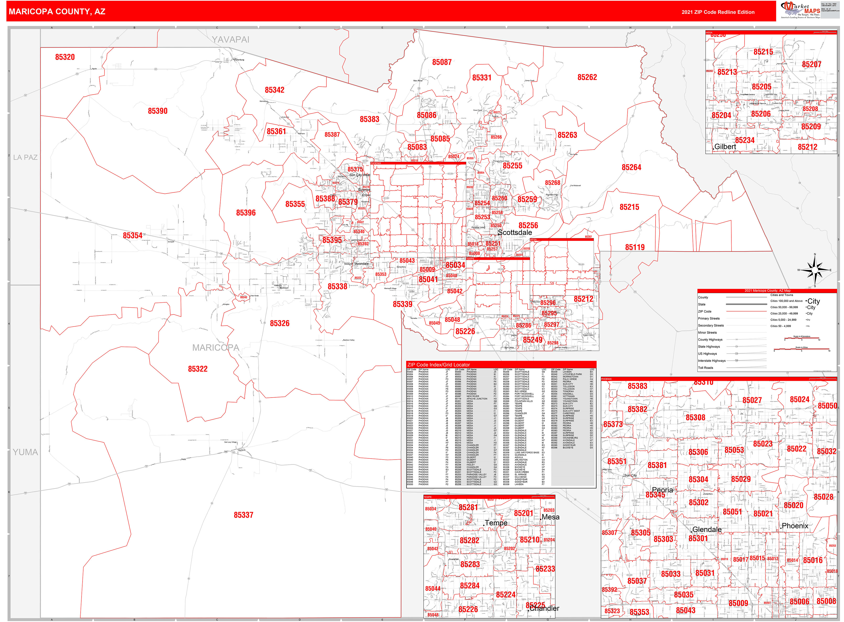 Map Of Maricopa County Zip Codes