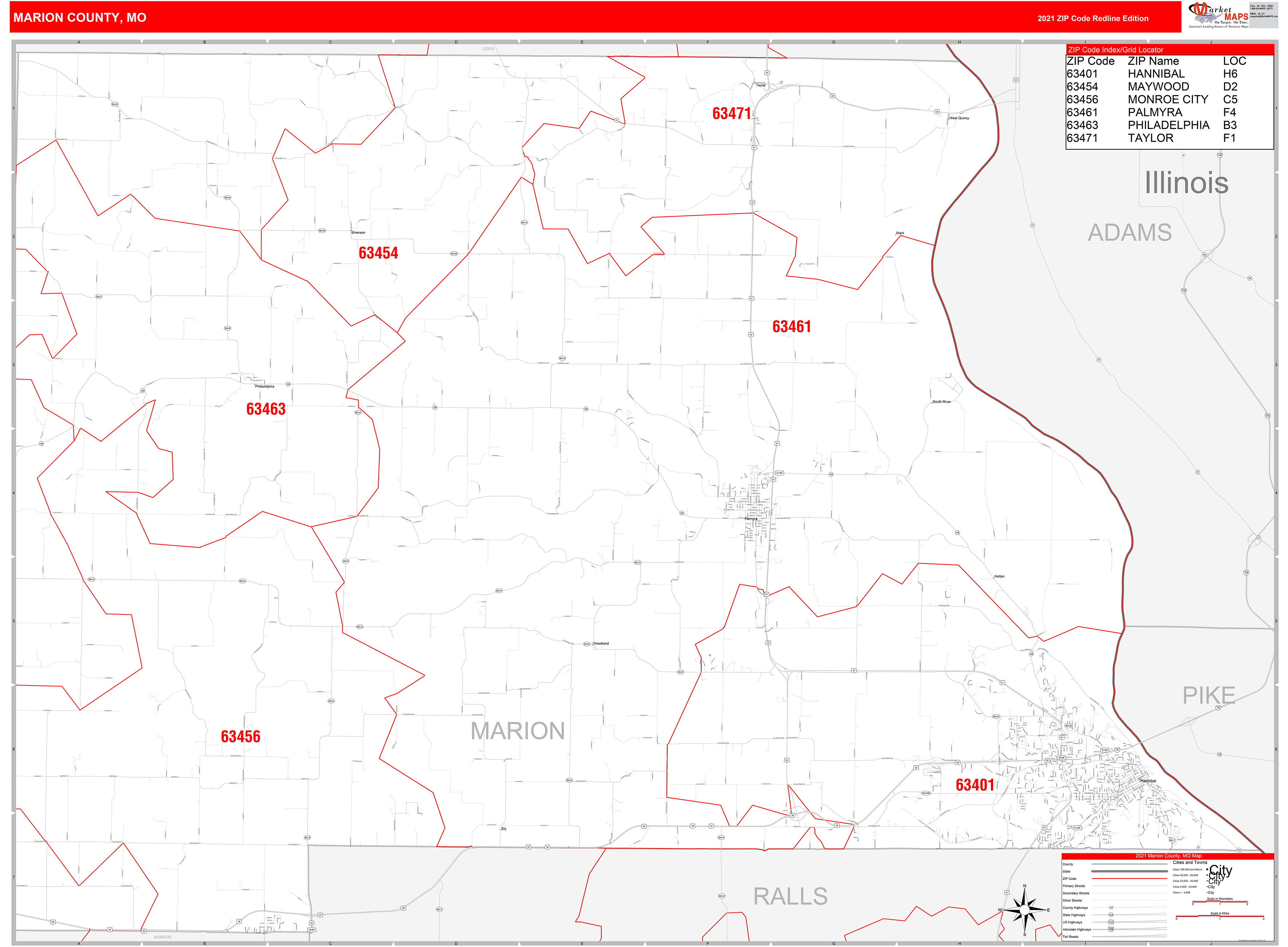 Marion County Zip Code Map Printable