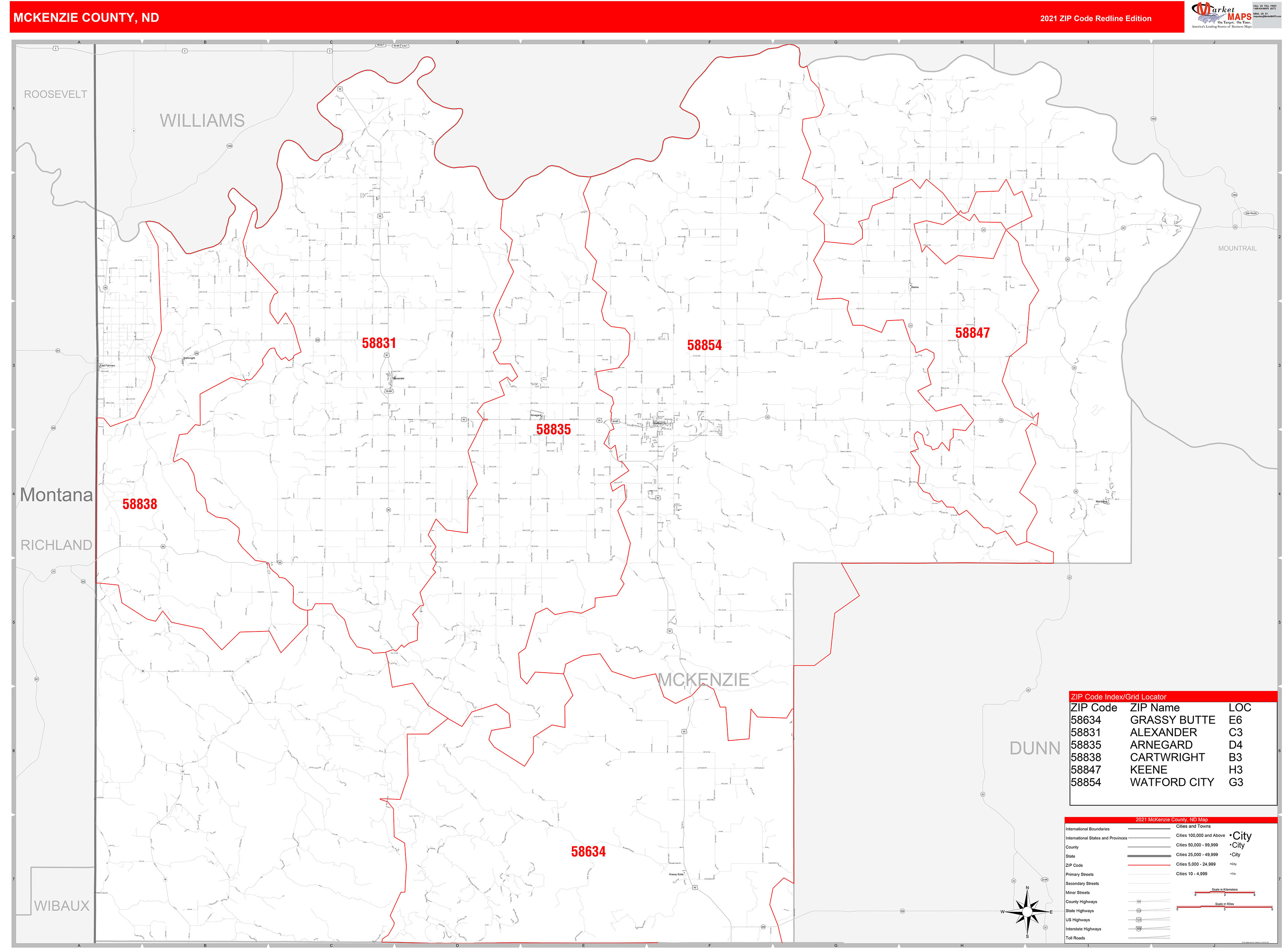 Mckenzie County North Dakota Zip Codes Map Shown On G vrogue.co