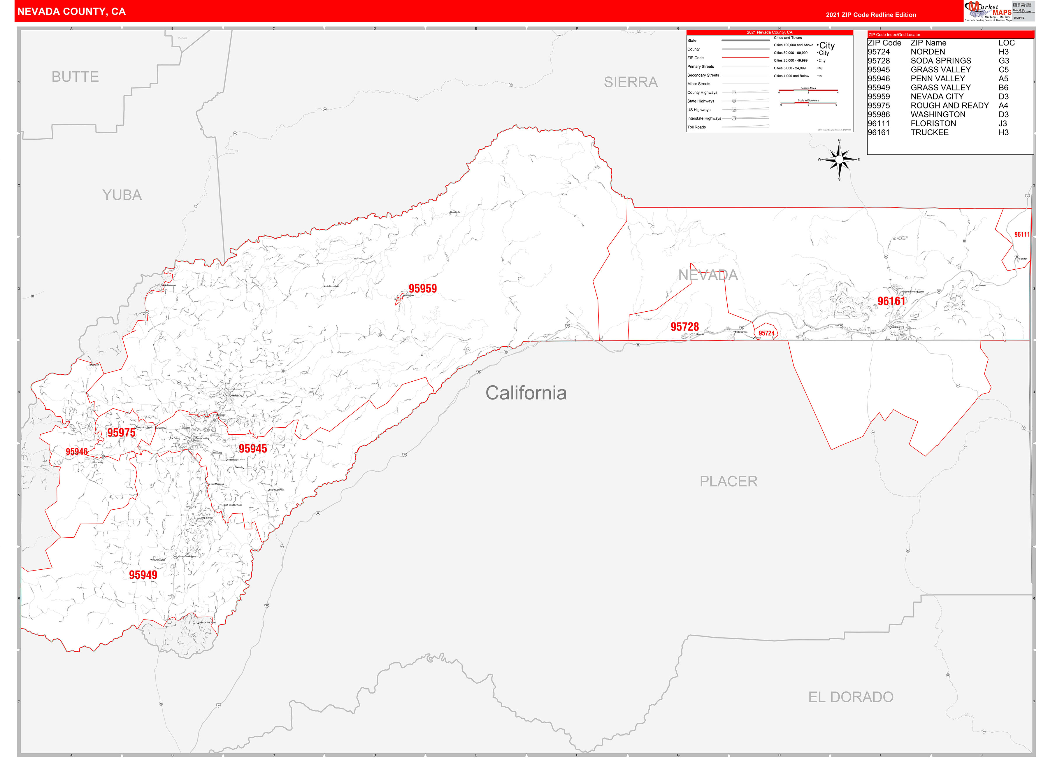 Northern Nevada Zip Code Map - United States Map