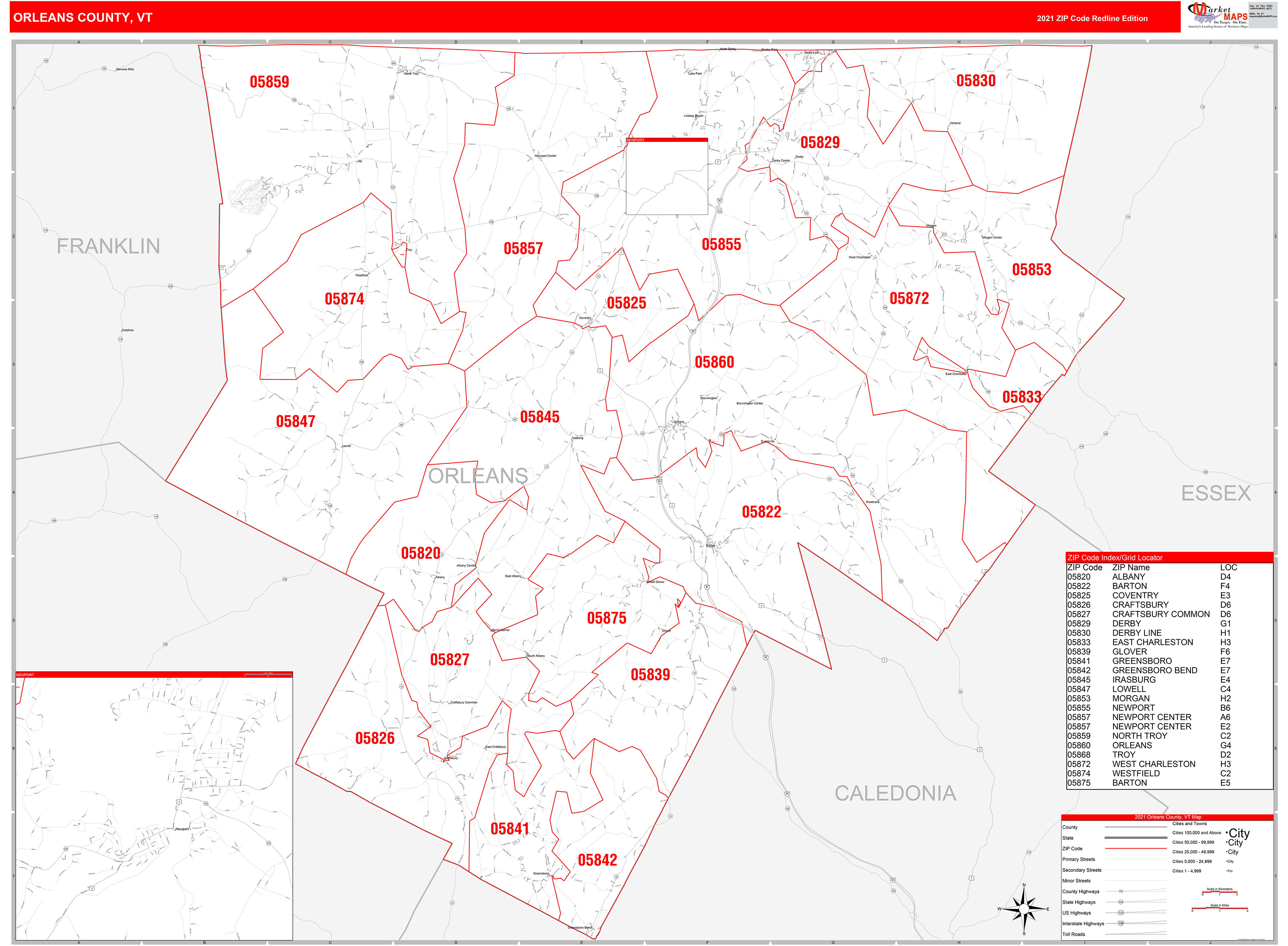 orleans-county-vt-zip-code-wall-map-red-line-style-by-marketmaps