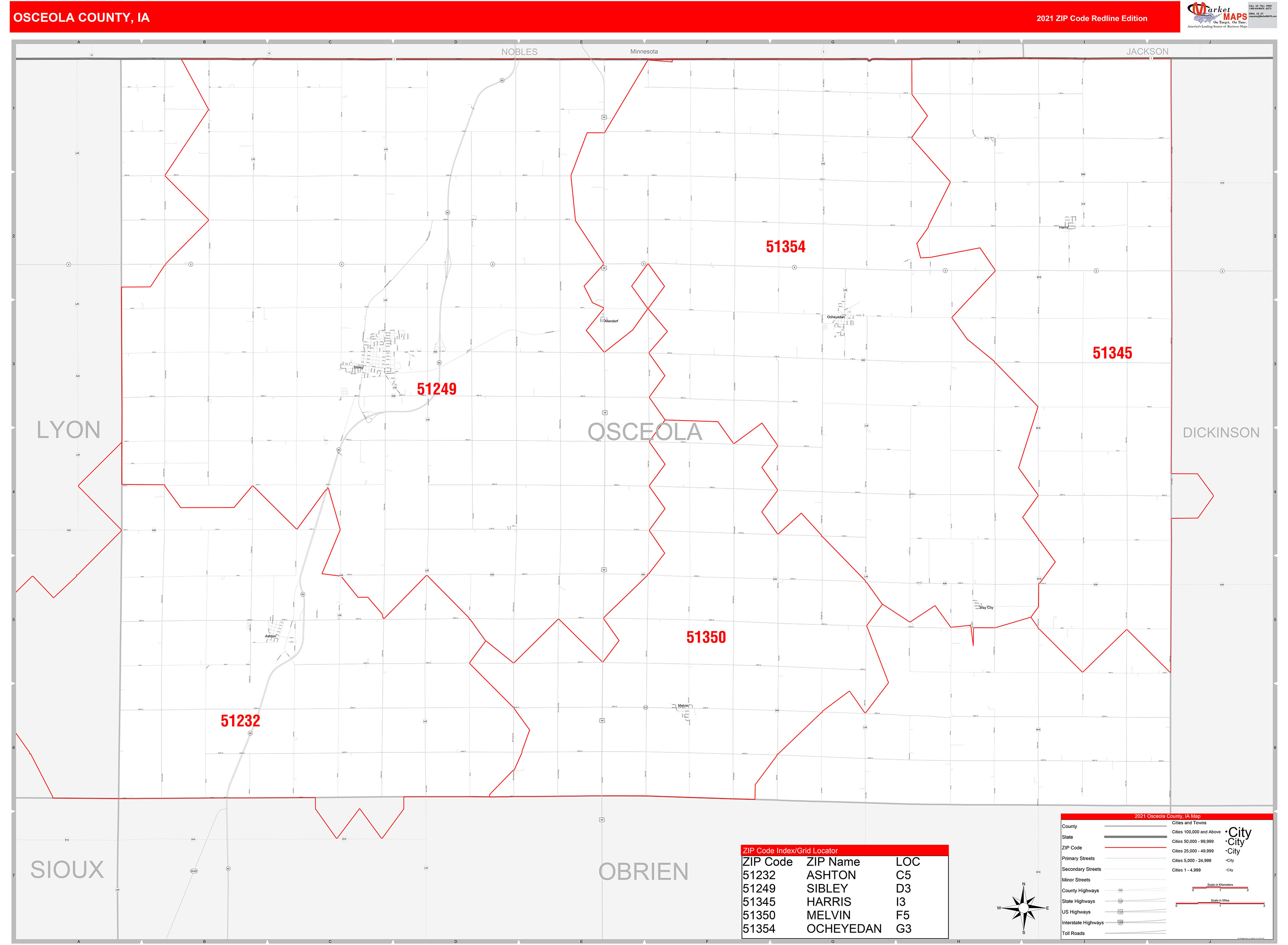 osceola-county-ia-zip-code-wall-map-red-line-style-by-marketmaps