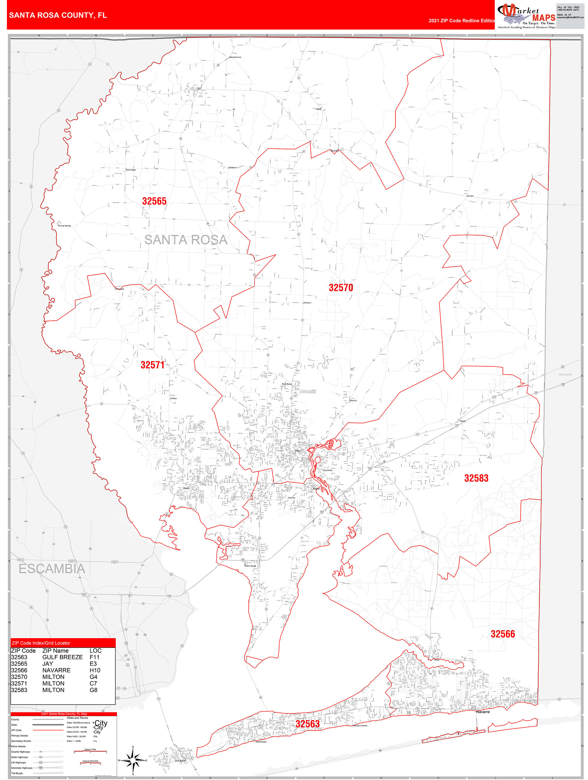 Santa Rosa Zip Code Map World Map - SantaRosa FL
