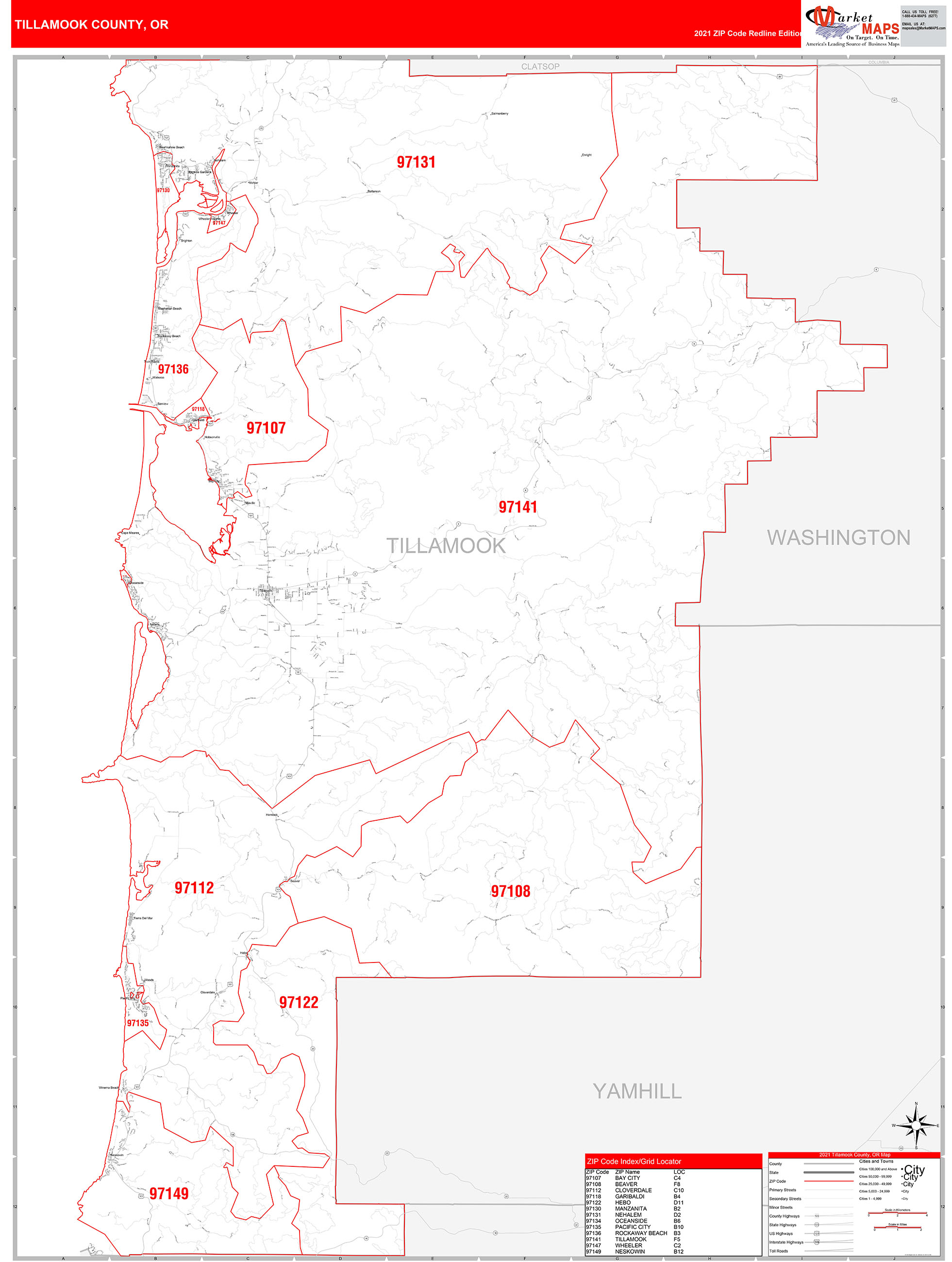 Oregon Map Tillamook at Anthony James blog