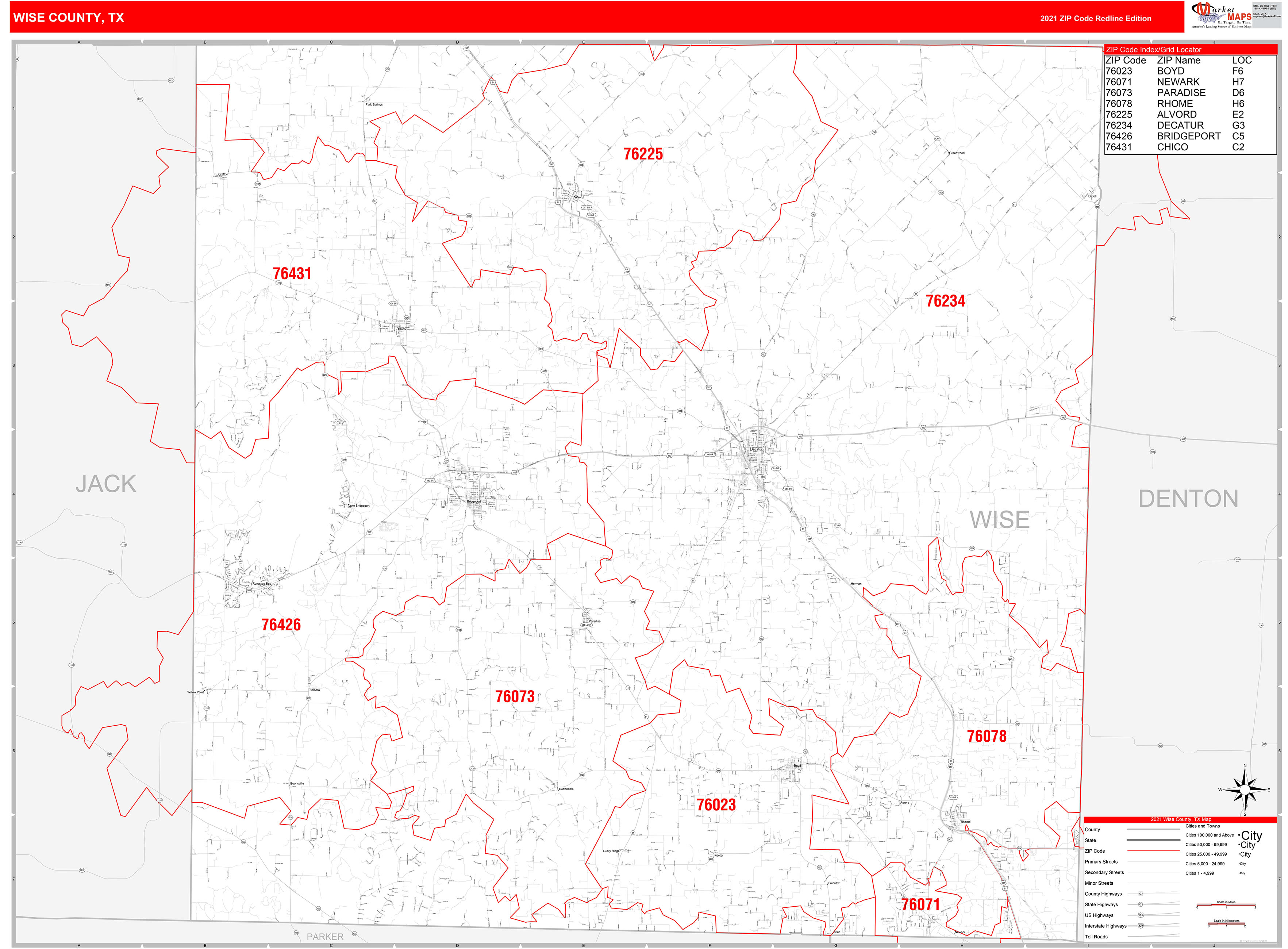 Texas County Map With Zip Codes