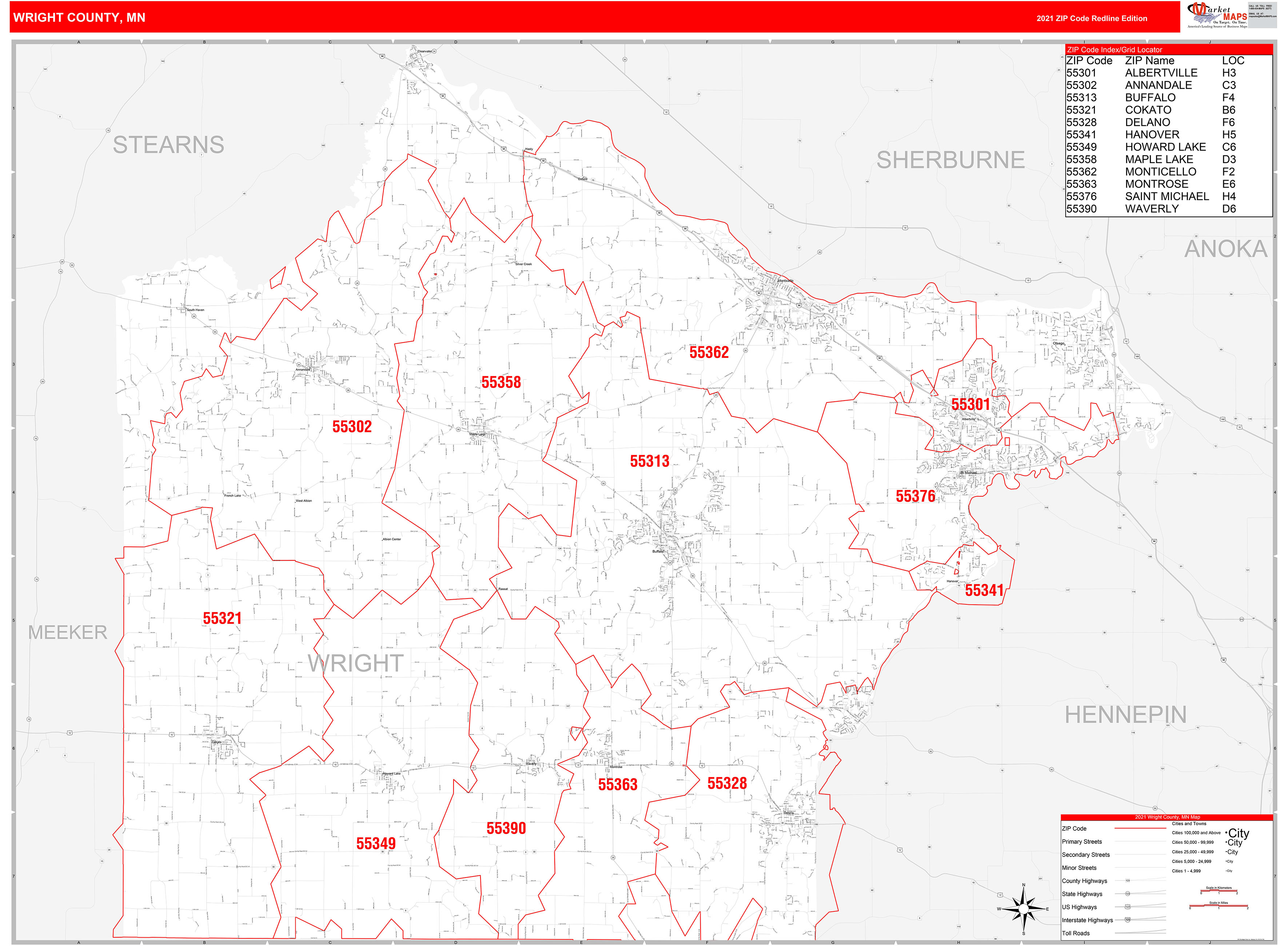 Wright Zip Code Map Minnesota Wright County Zip Codes vrogue.co