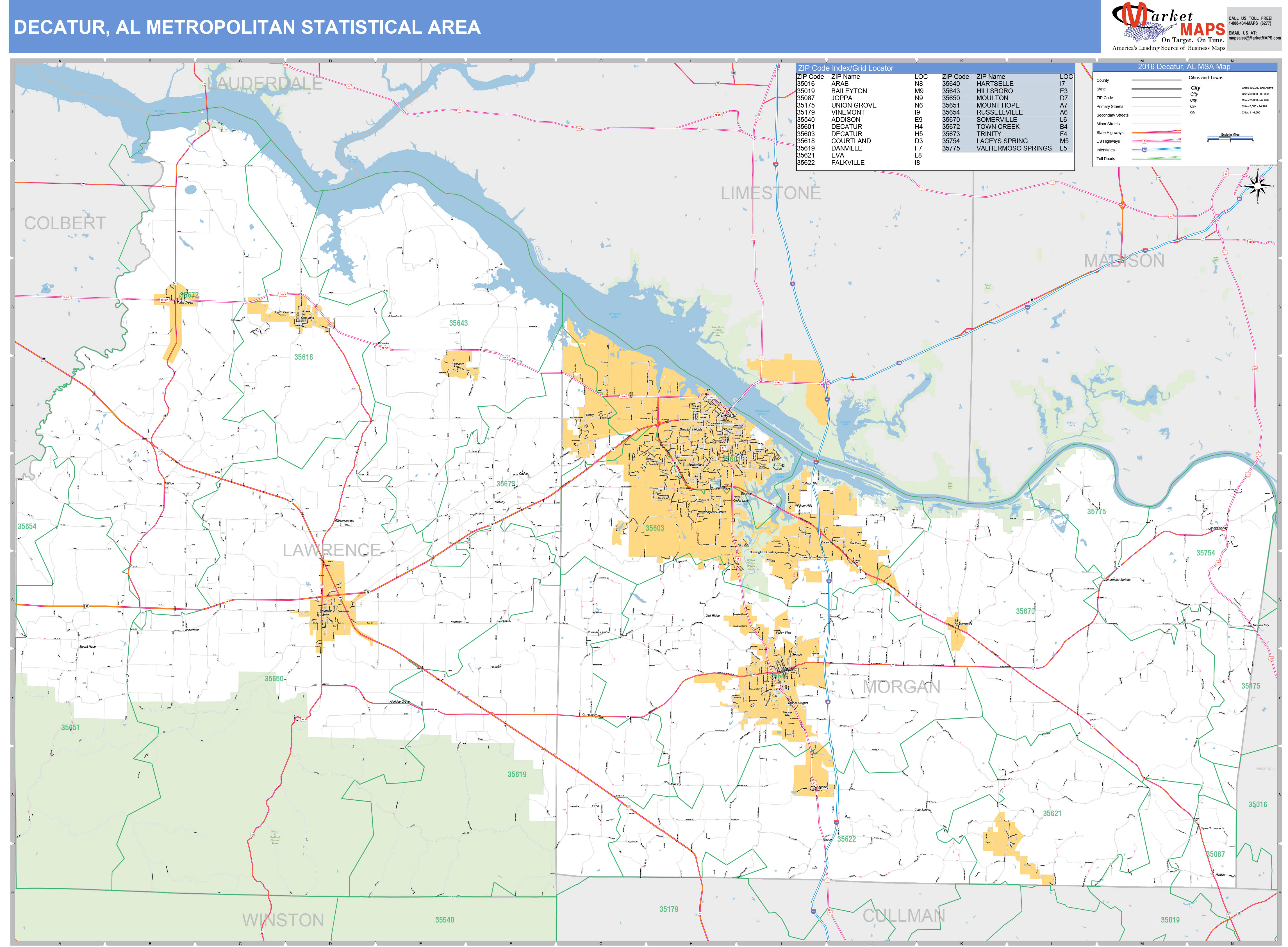 Decatur Al Zip Code Map