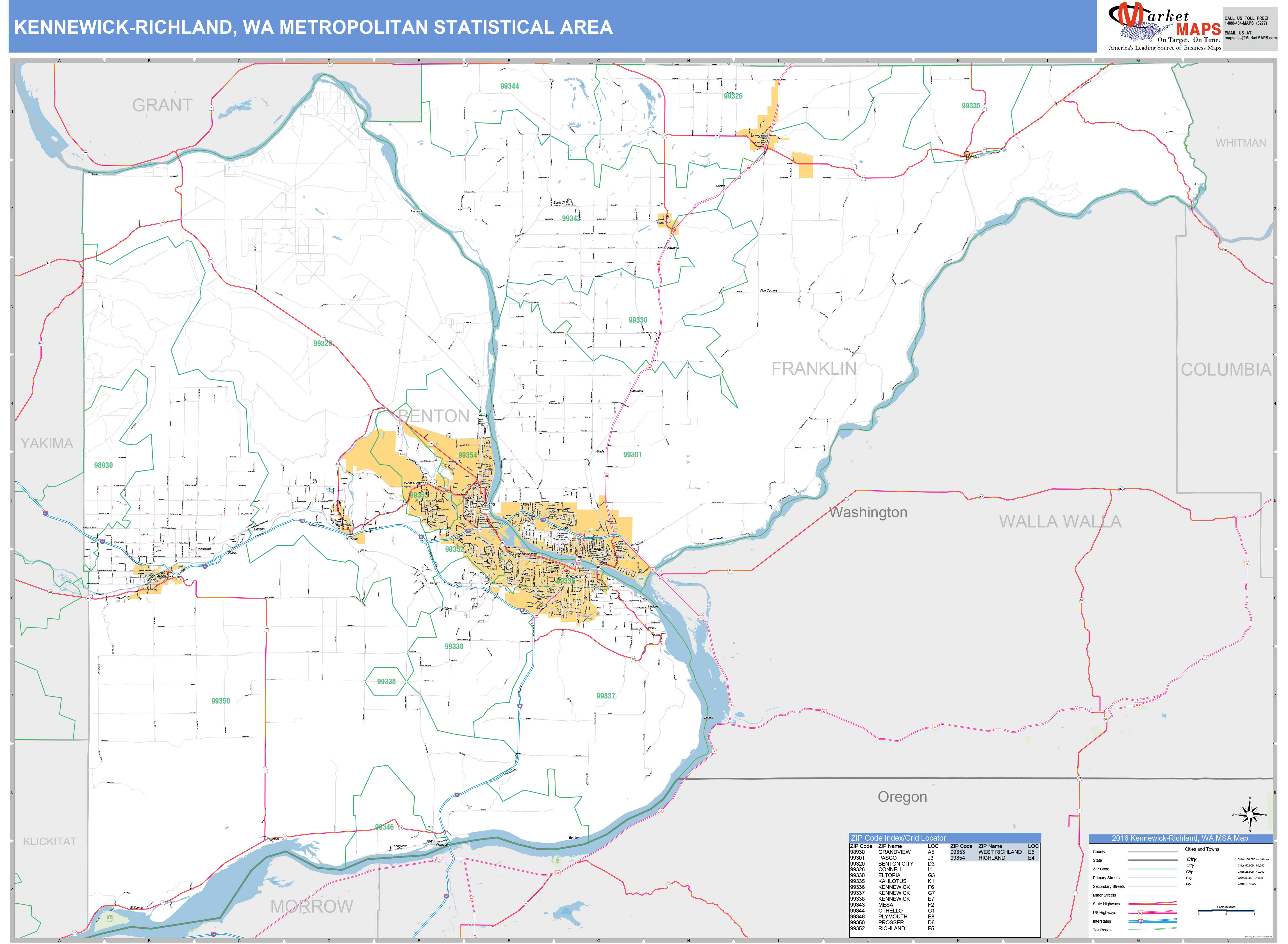 Richland Wa Zip Code Map Map