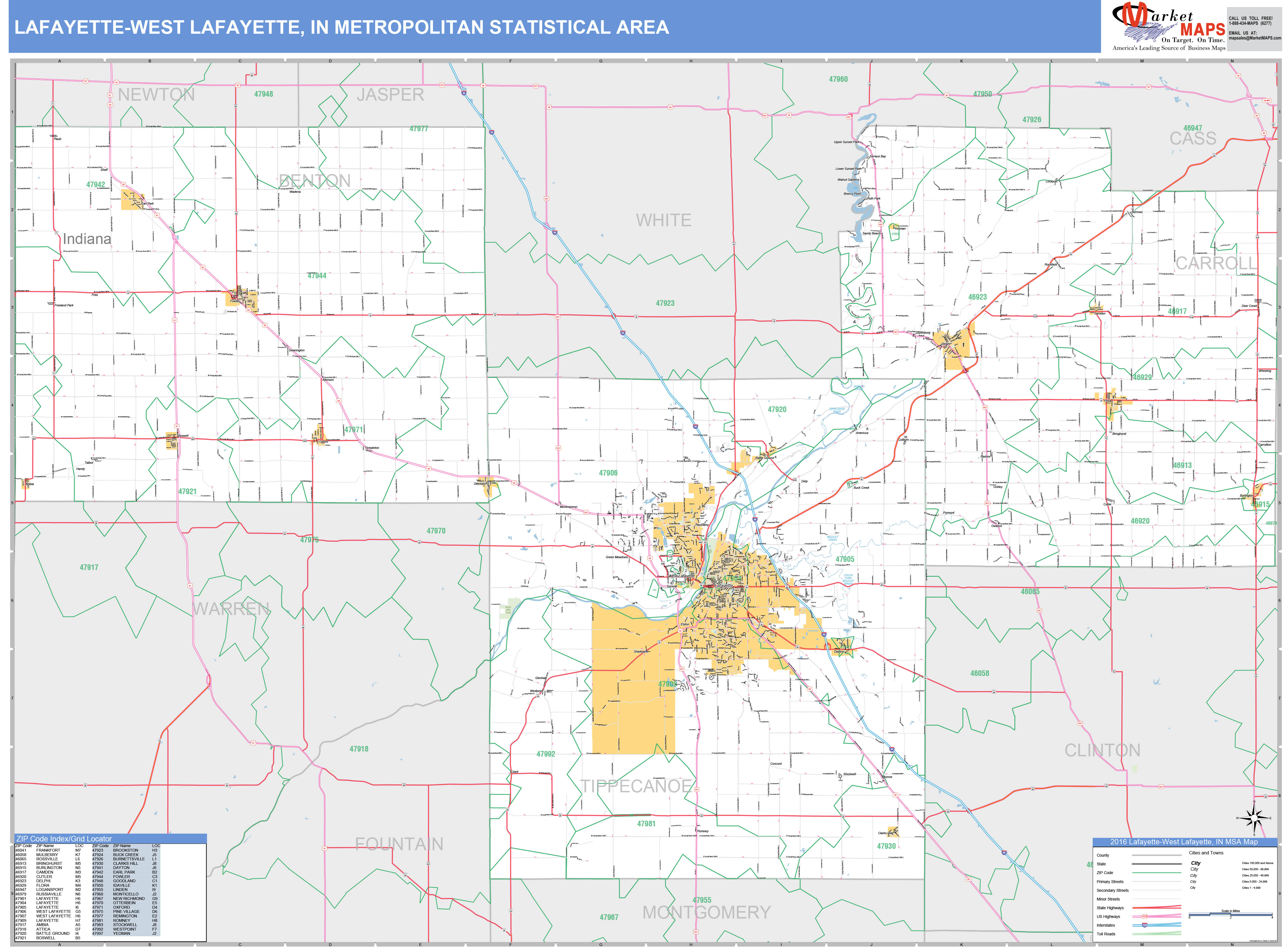 West Lafayette Indiana Zip Code Map United States Map