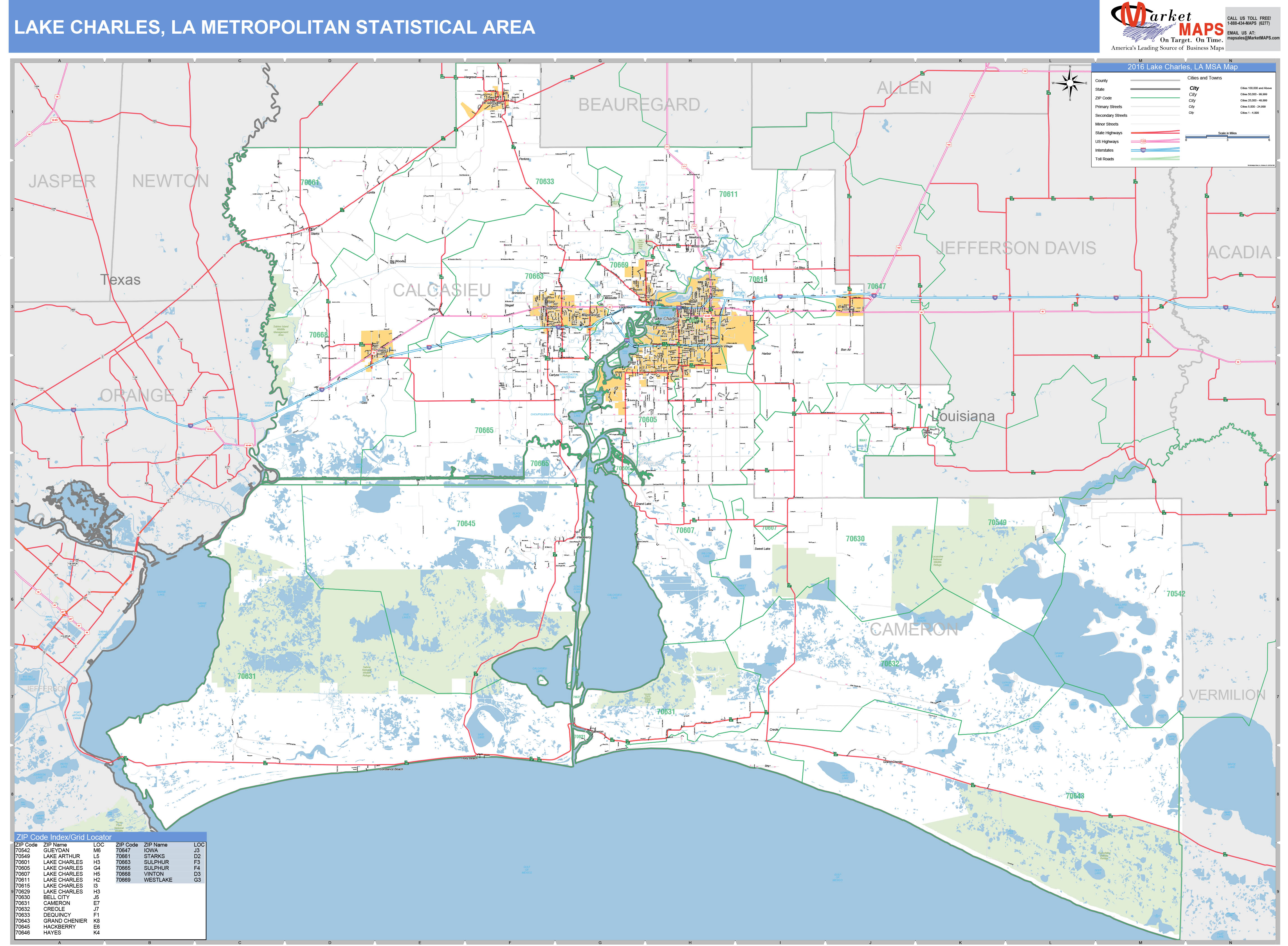 Lake Charles La Zip Code Map United States Map