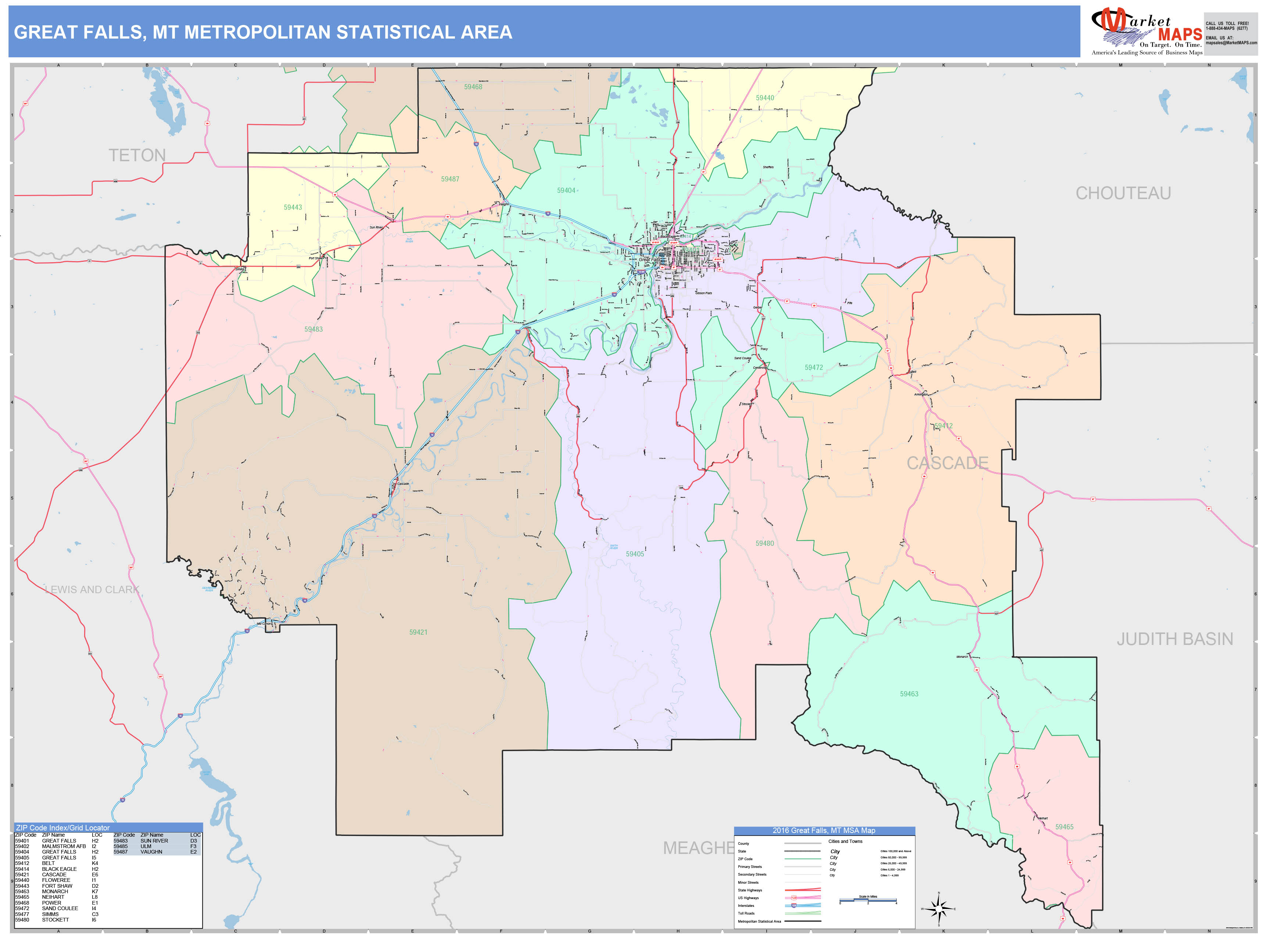 Great Falls Mt Zip Code Map Map