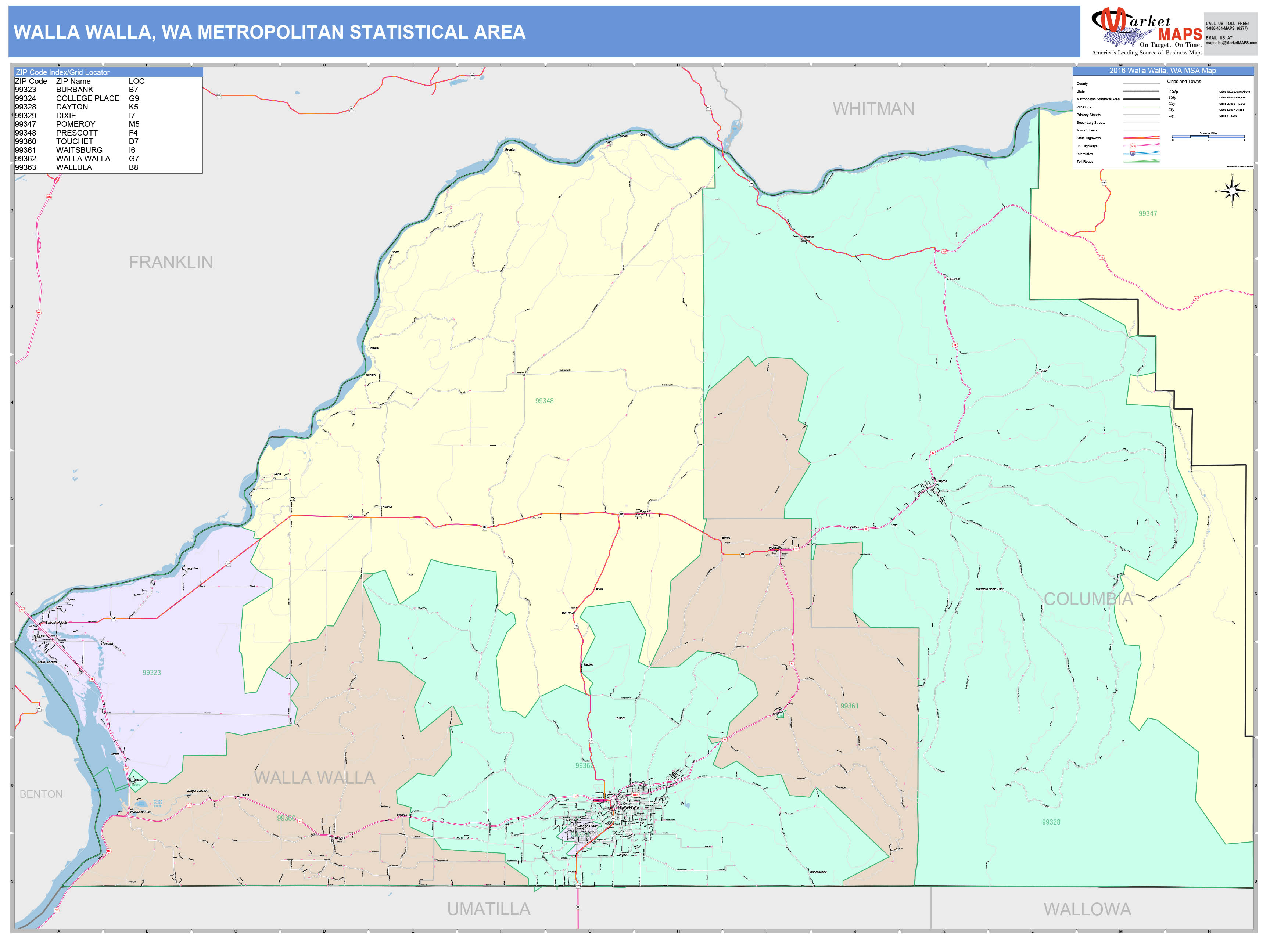 Walla Walla Zip Code Map Ideas of Europedias