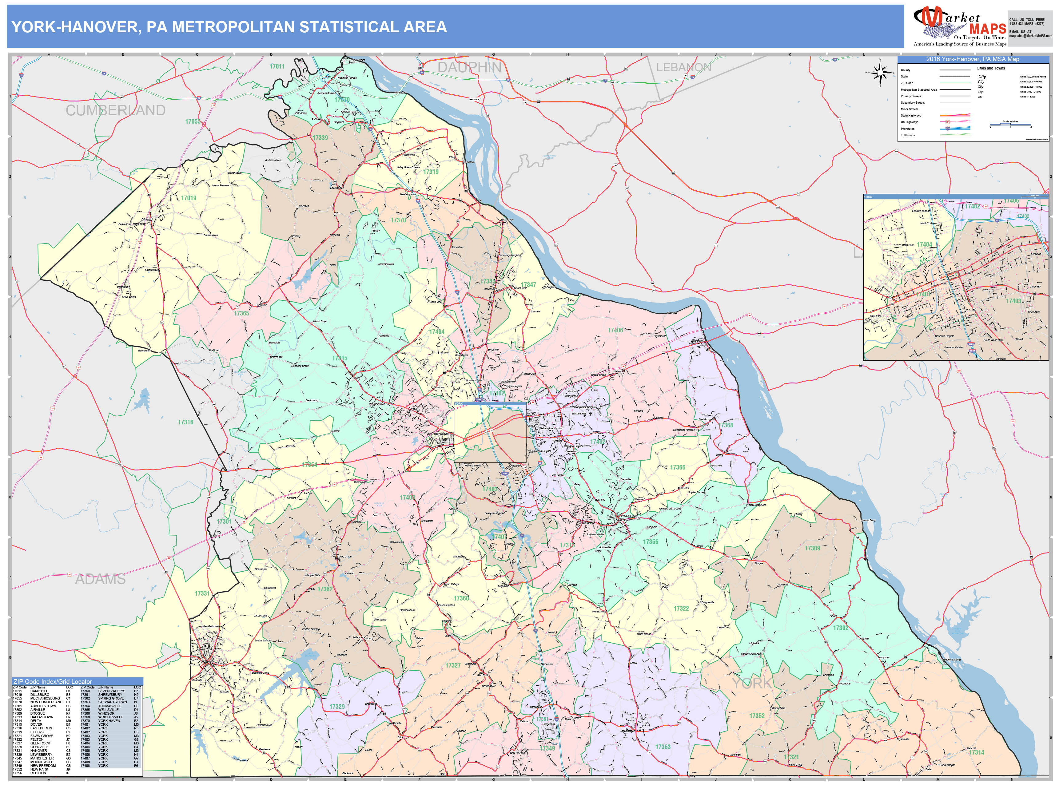 Hanover Pa Zip Code Map Map