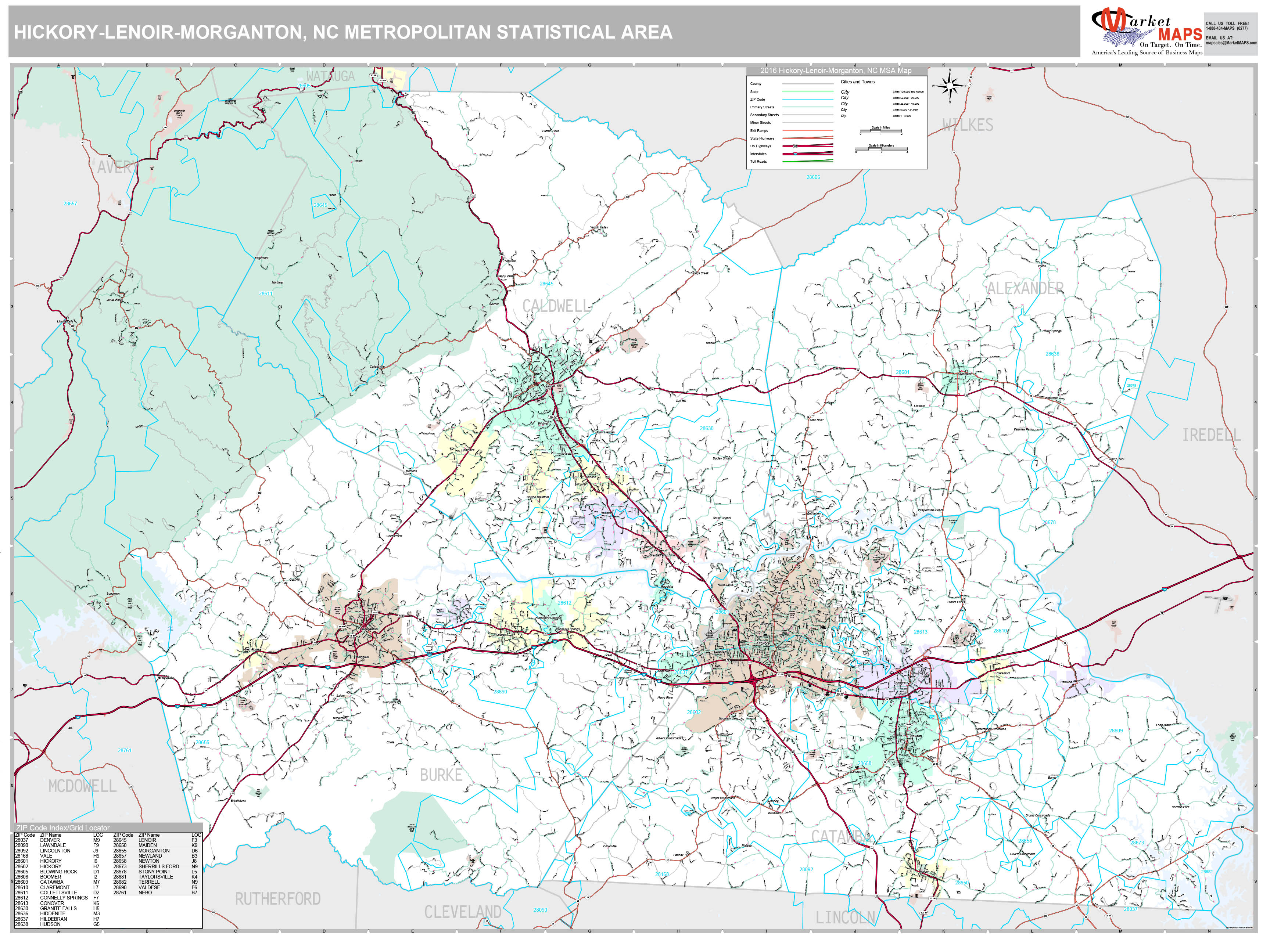 Lenoir Nc Zip Code Map United States Map