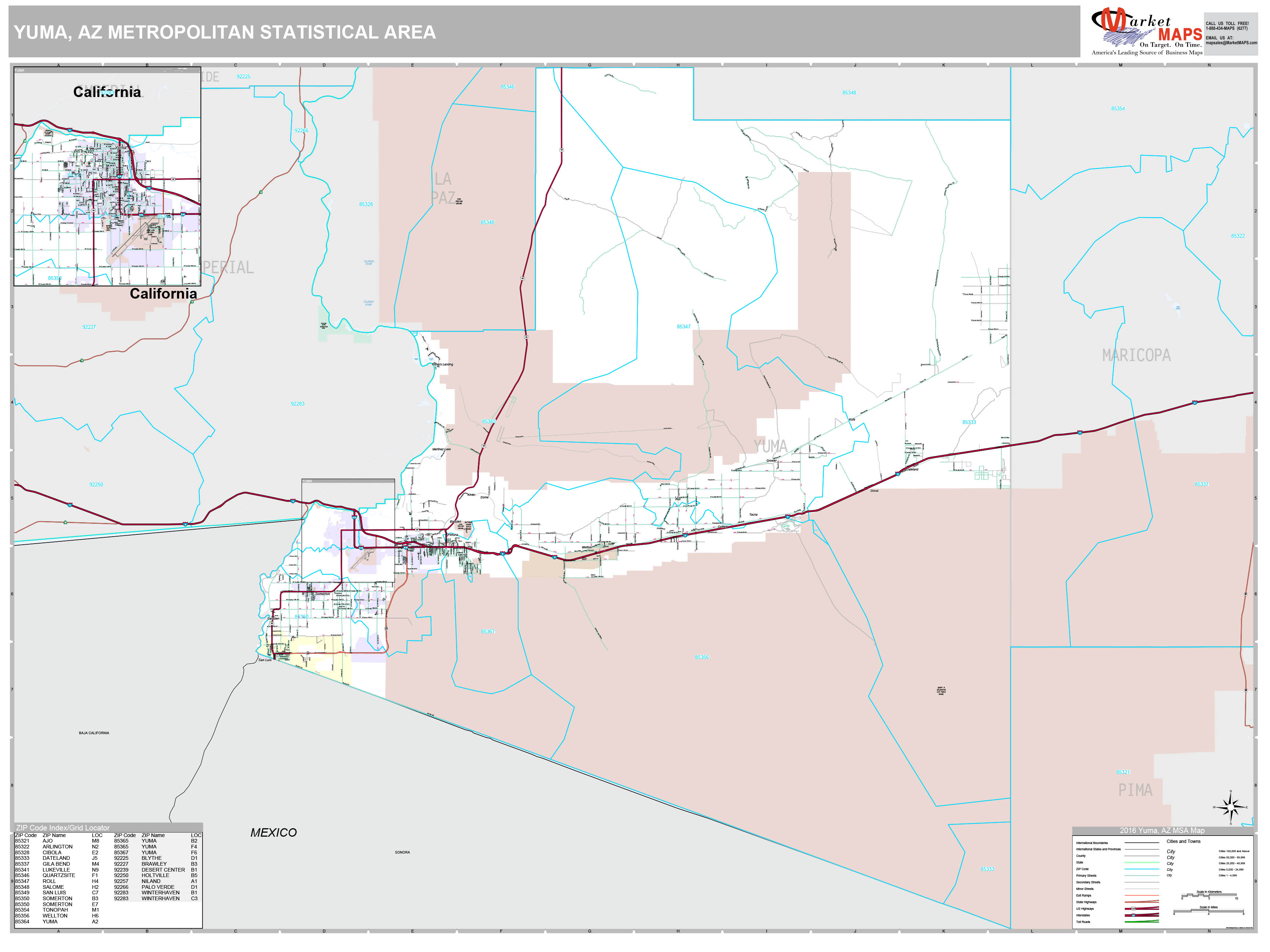 Yuma Az Zip Code Map Map vrogue.co