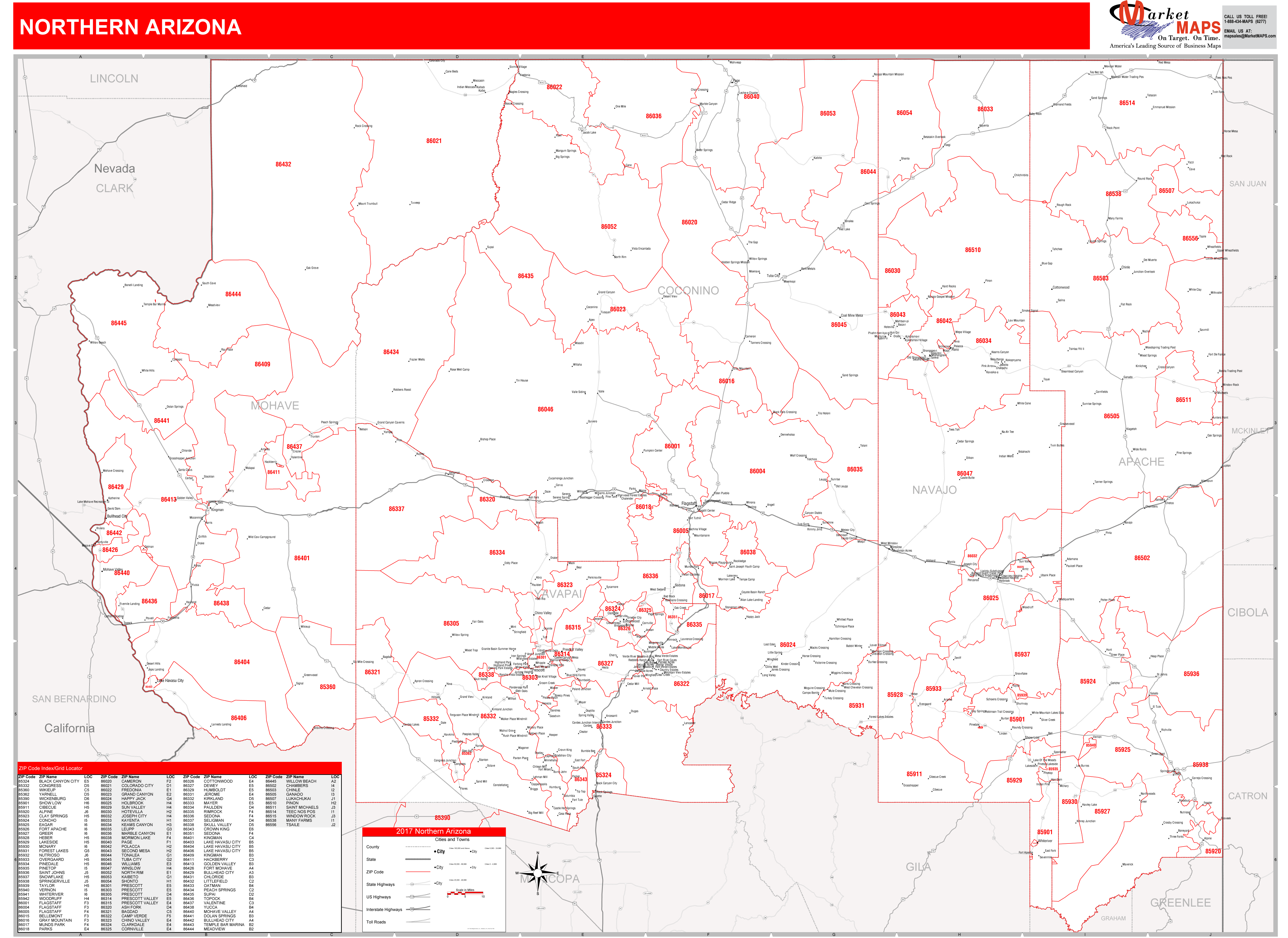 Surprise Arizona Zip Code Wall Map Red Line Style By vrogue.co