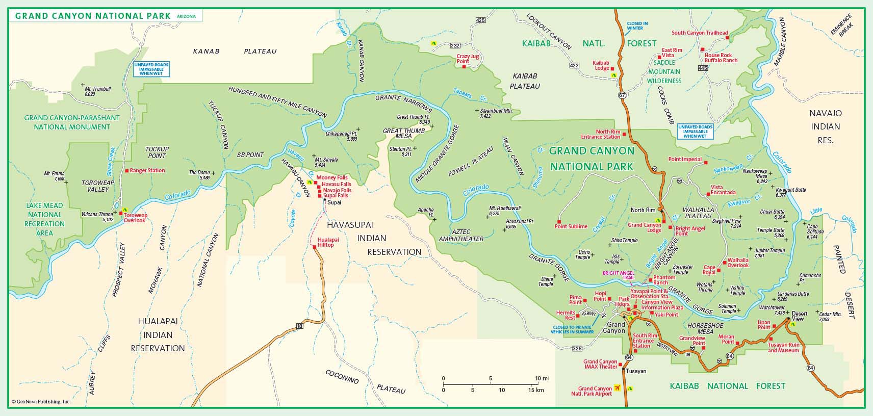 Grand Canyon National Park Wall - AZ GrandCanyon Apr07 