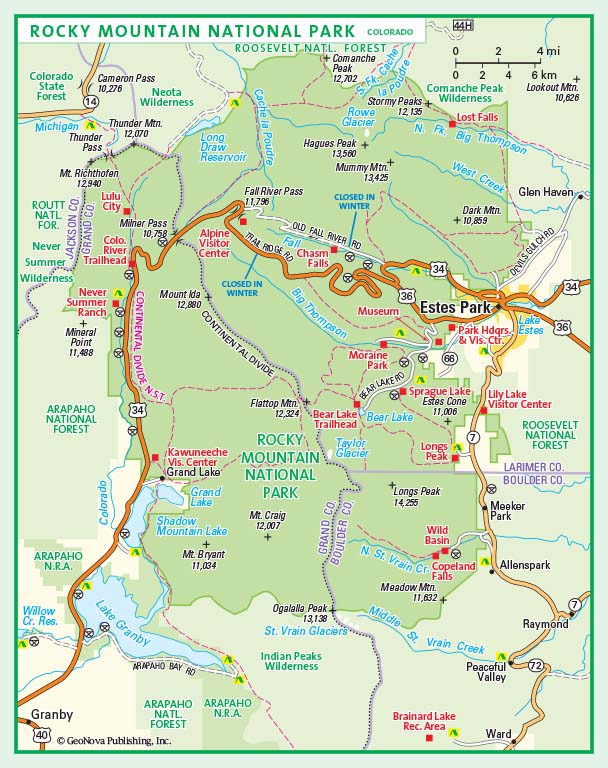 Rocky Mountain State Park Map