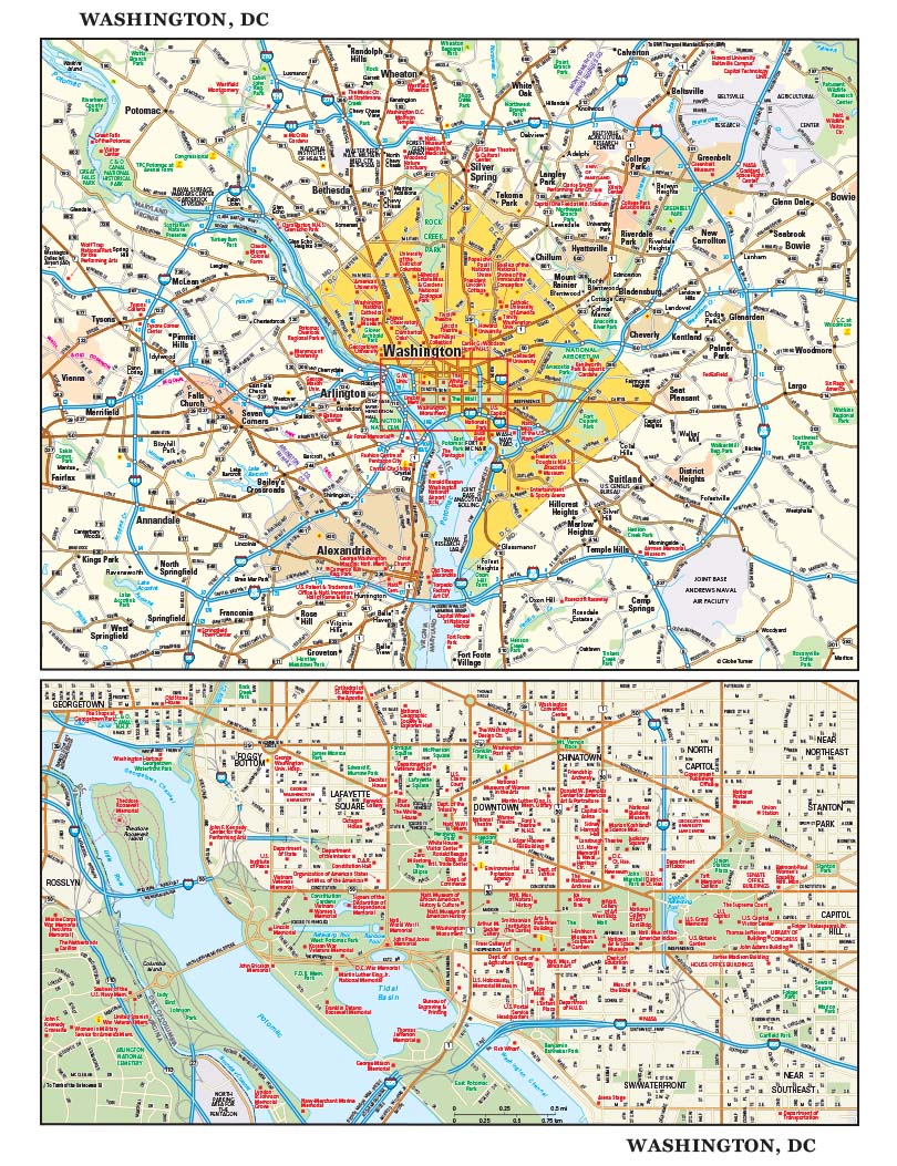 Washington Dc Map Of America United States Map