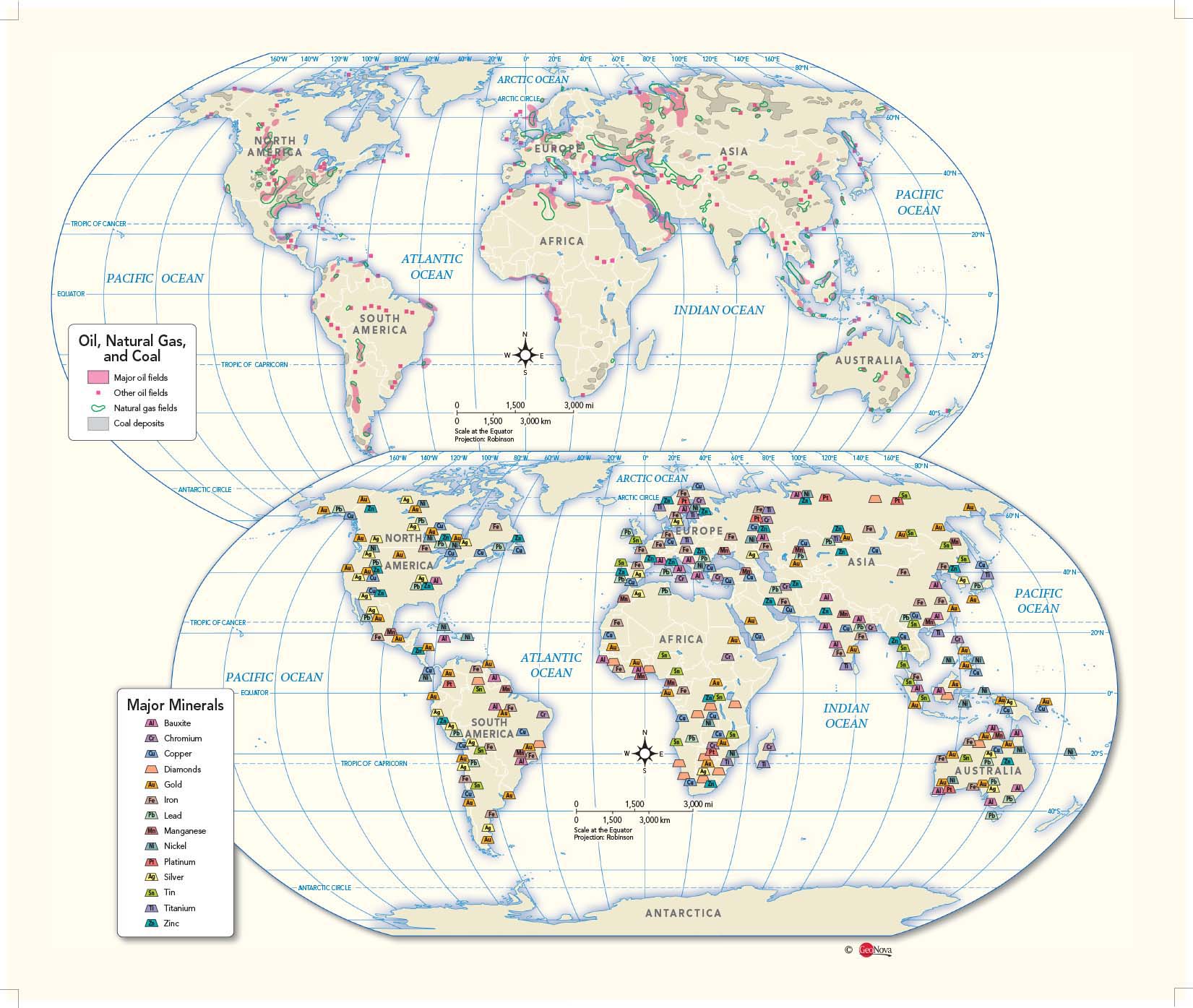 World Map Of Resources