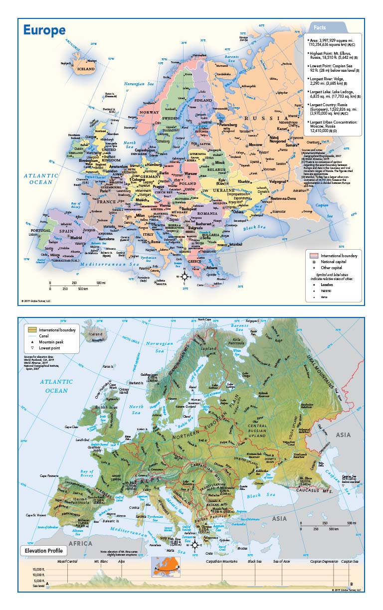 Europe Wall Map By Geonova Mapsales