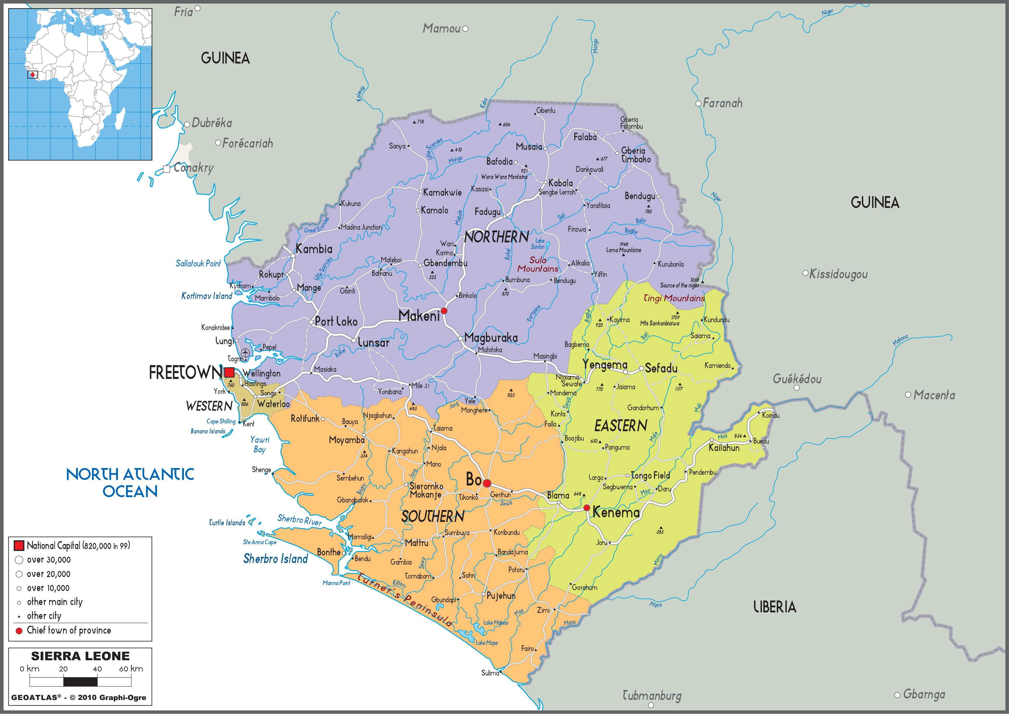 Africa Map Of Sierra Leone United States Map SIERRA LEONEpol 