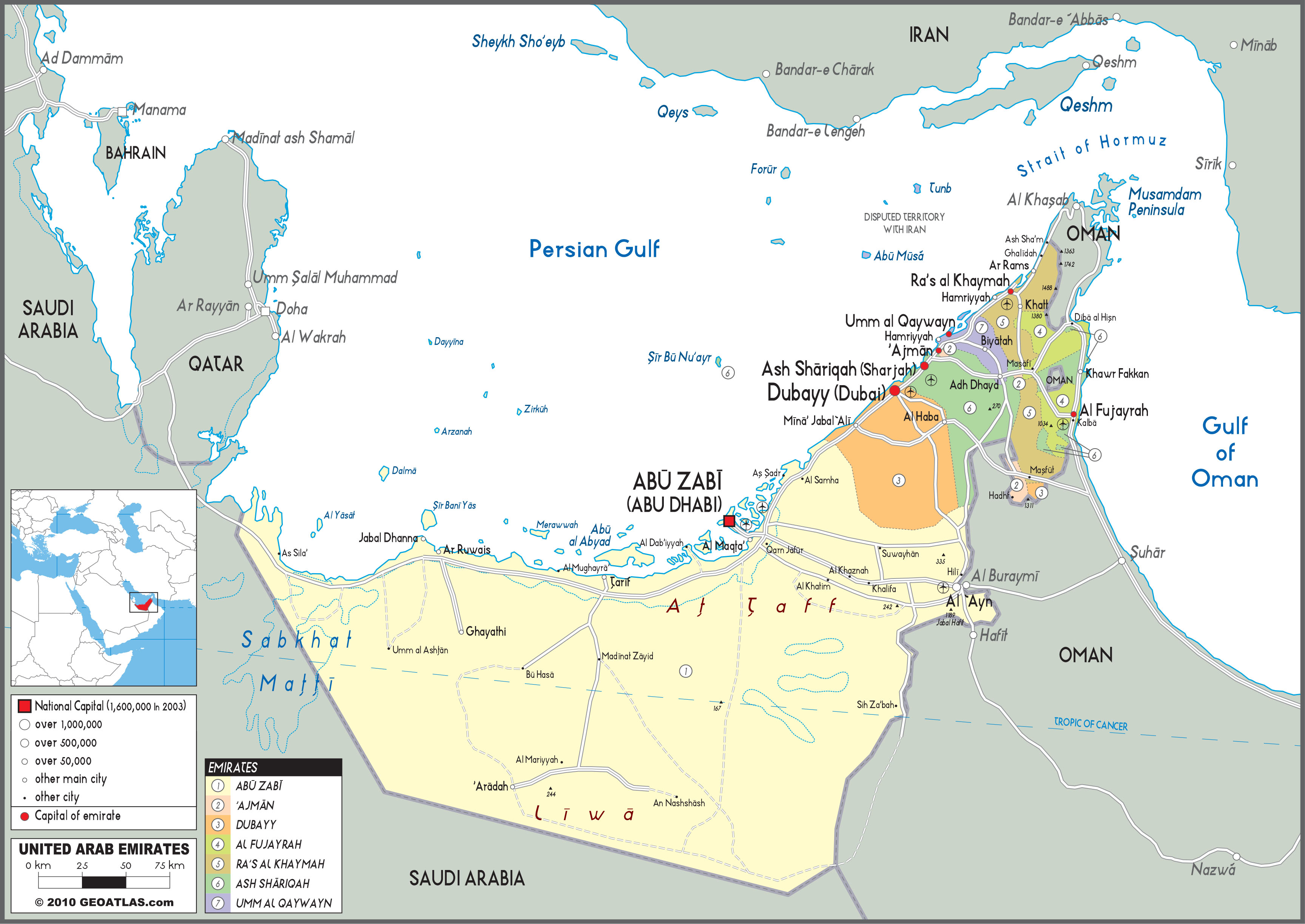 Uae In The World Map