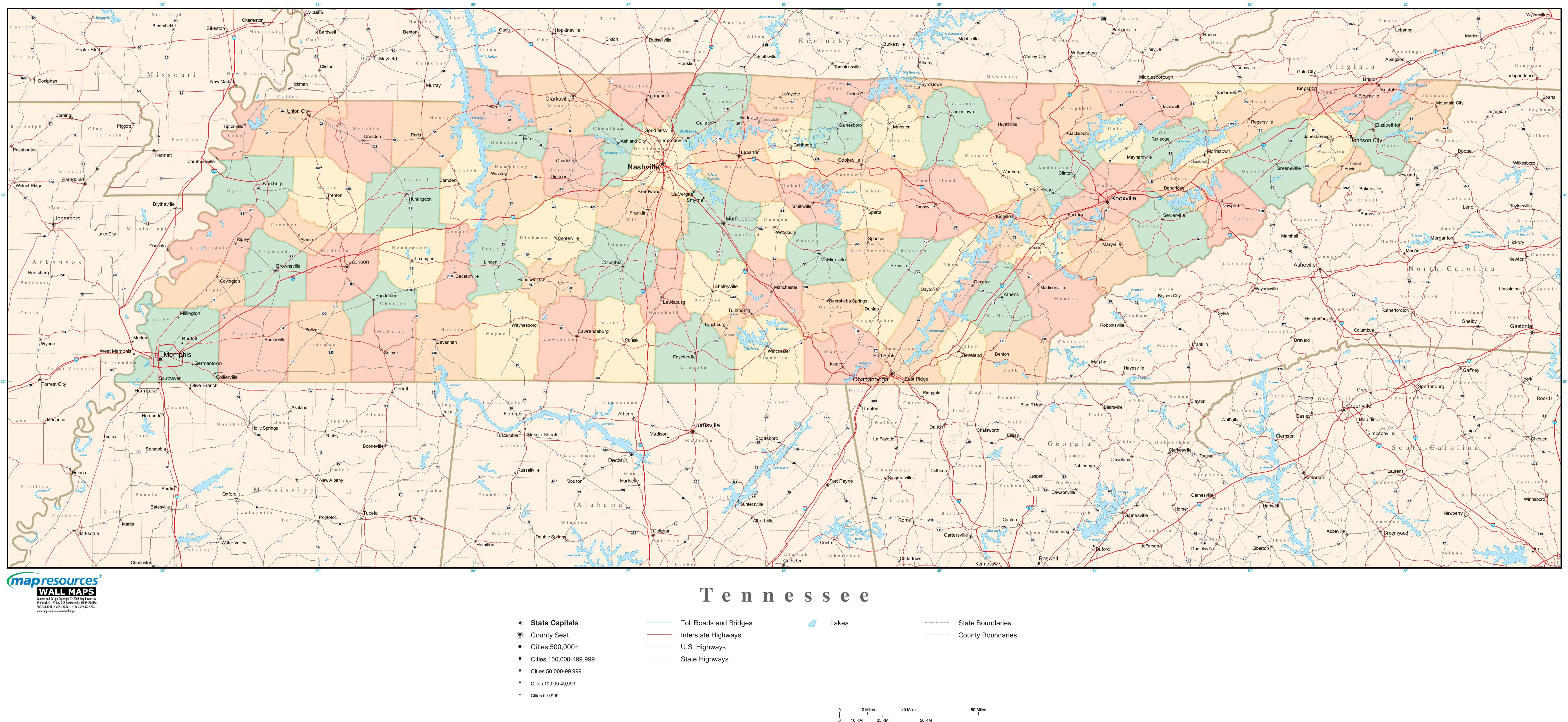 Map Of Tennessee Counties County Map Map Tennessee Map | Images and ...