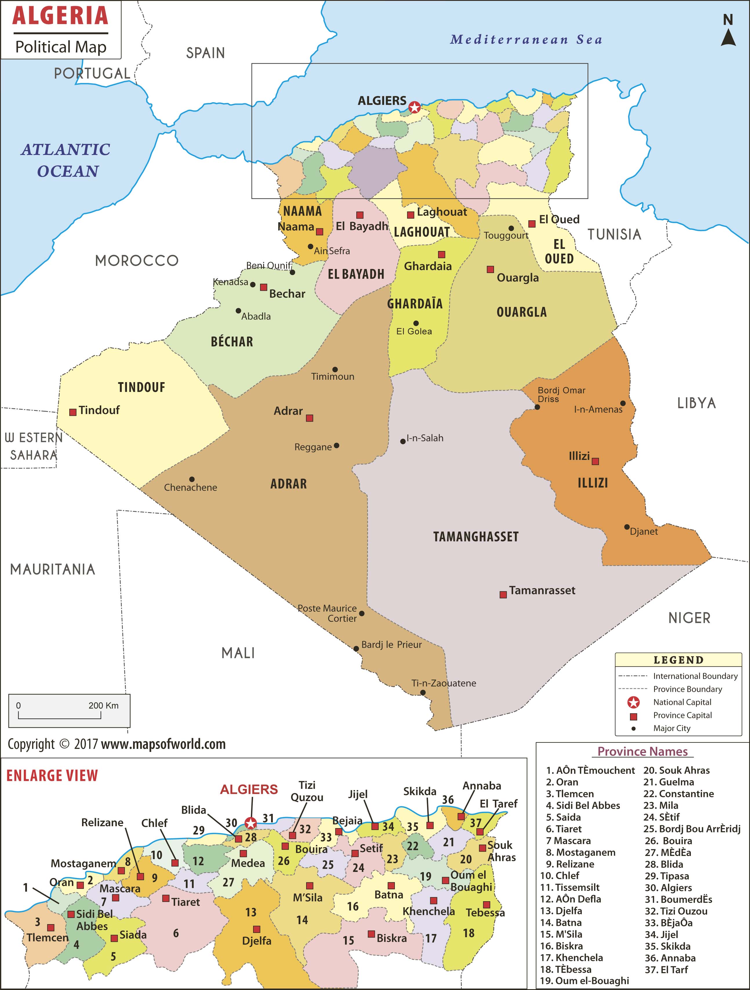 Algeria Map