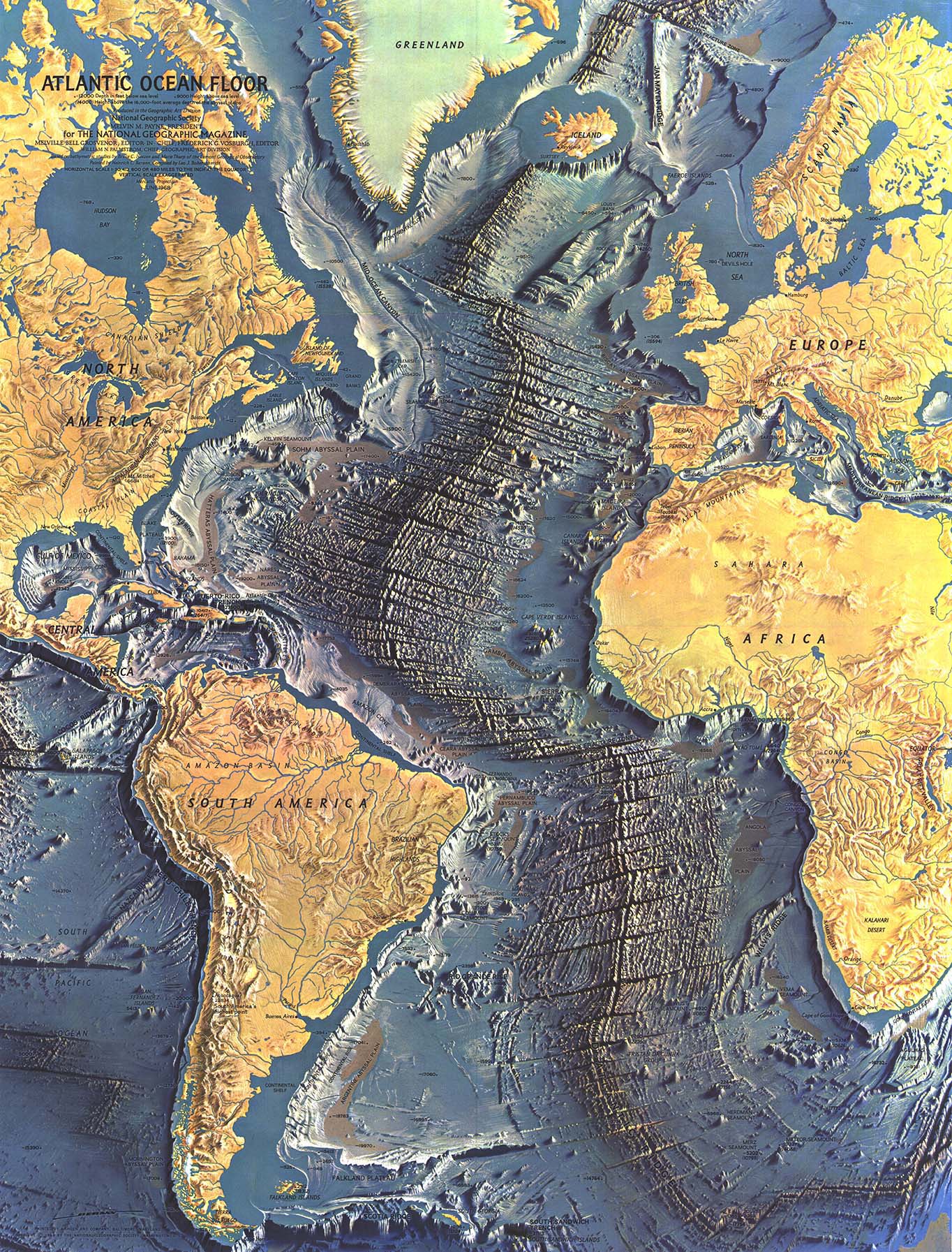 Atlantic Ocean Floor Map 