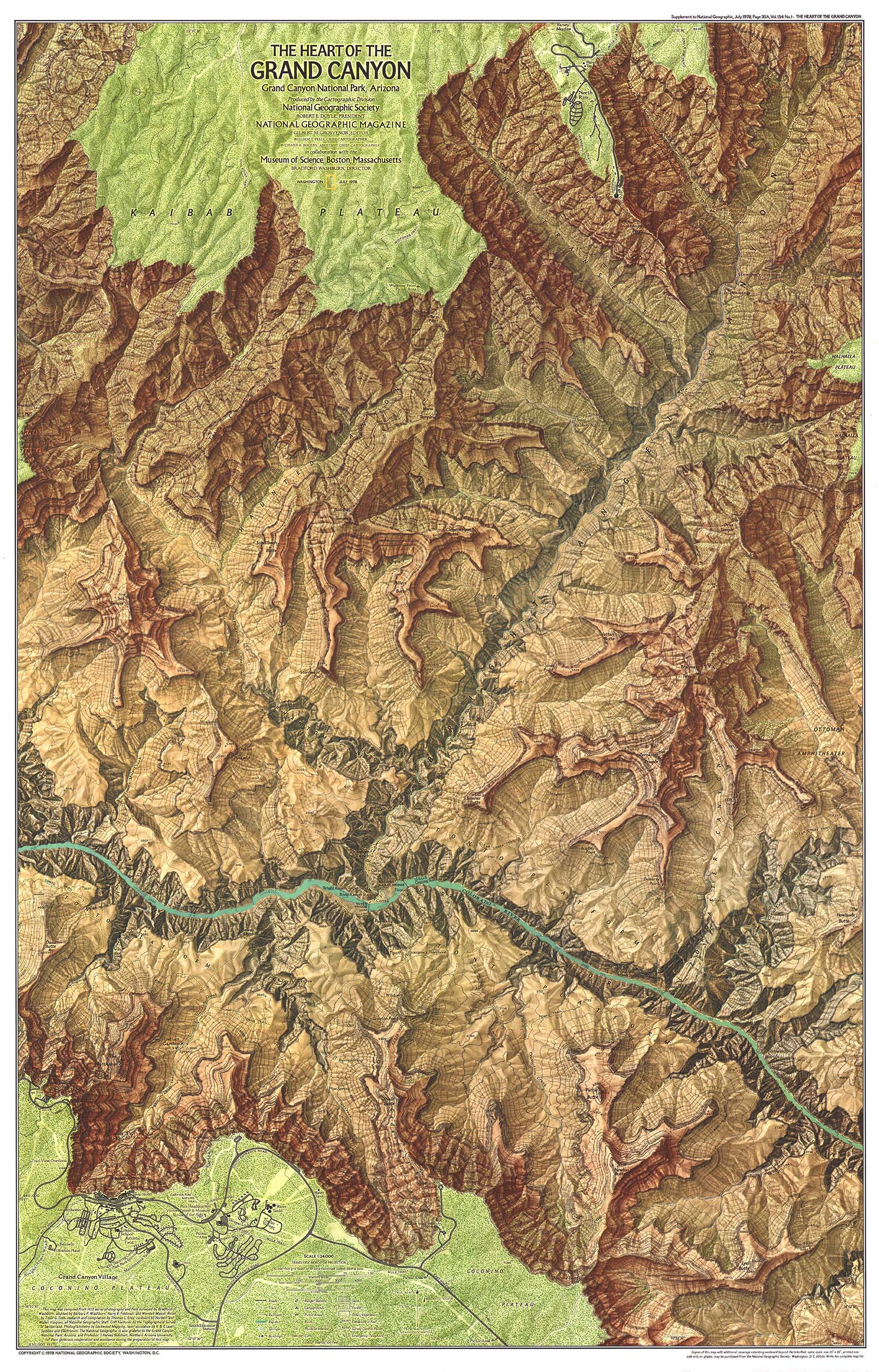 Colorado 1978 Wall Map by National Geographic MapSales