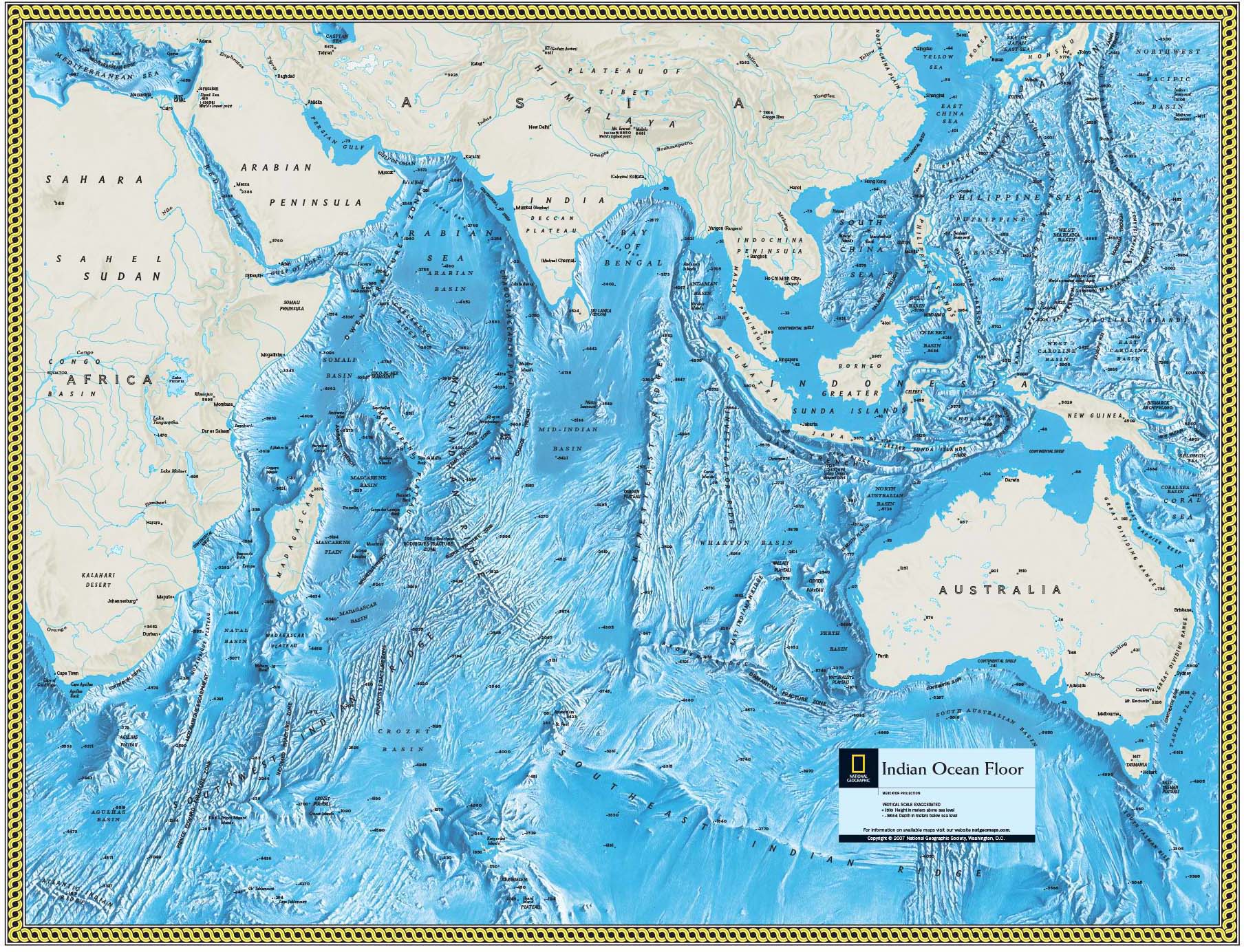 Indian Ocean Basin Map