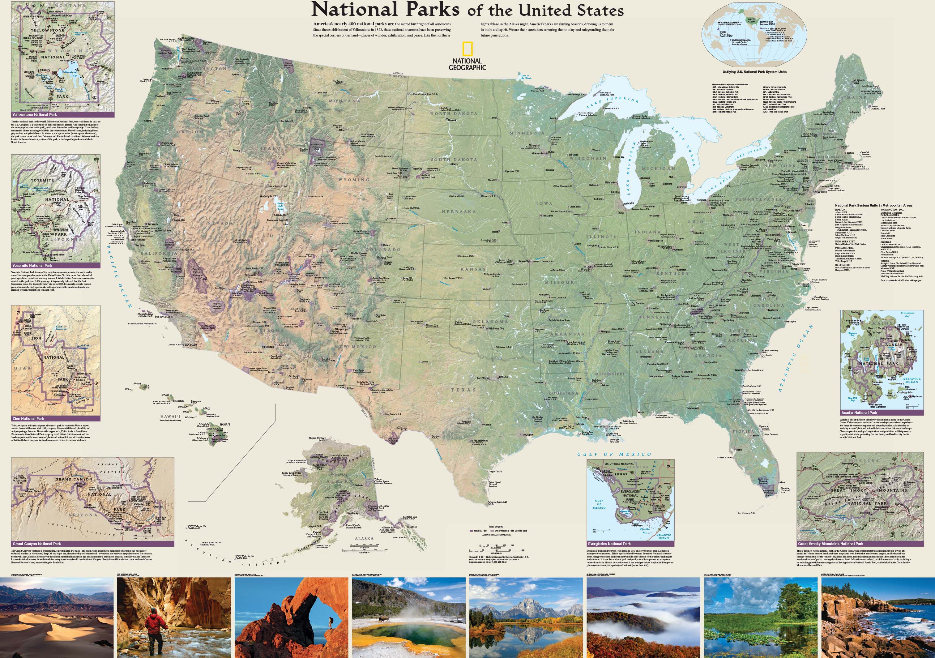 US National Parks Map