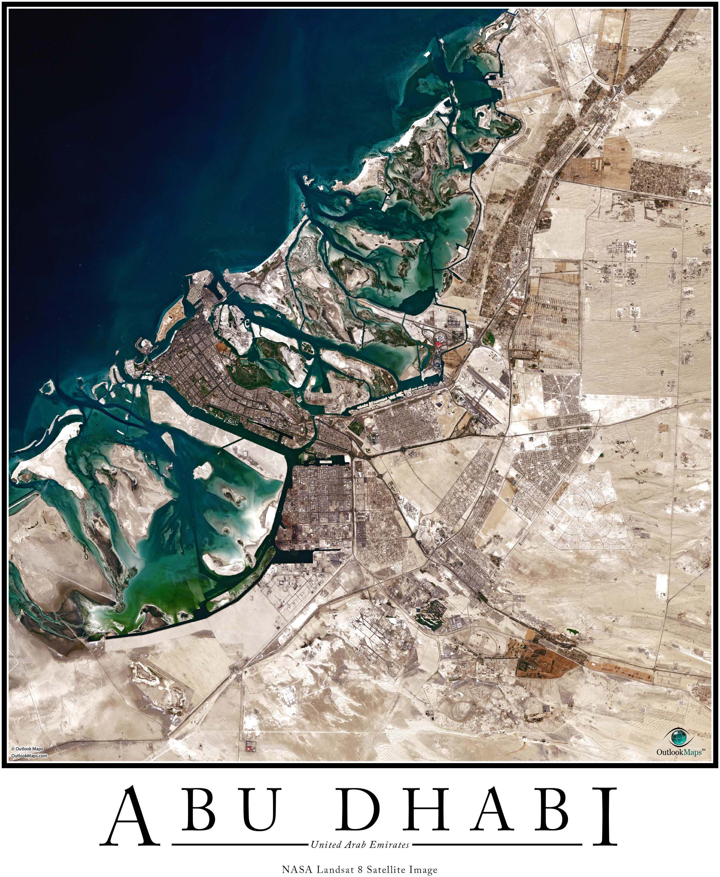 Abu Dhabi Map Printable